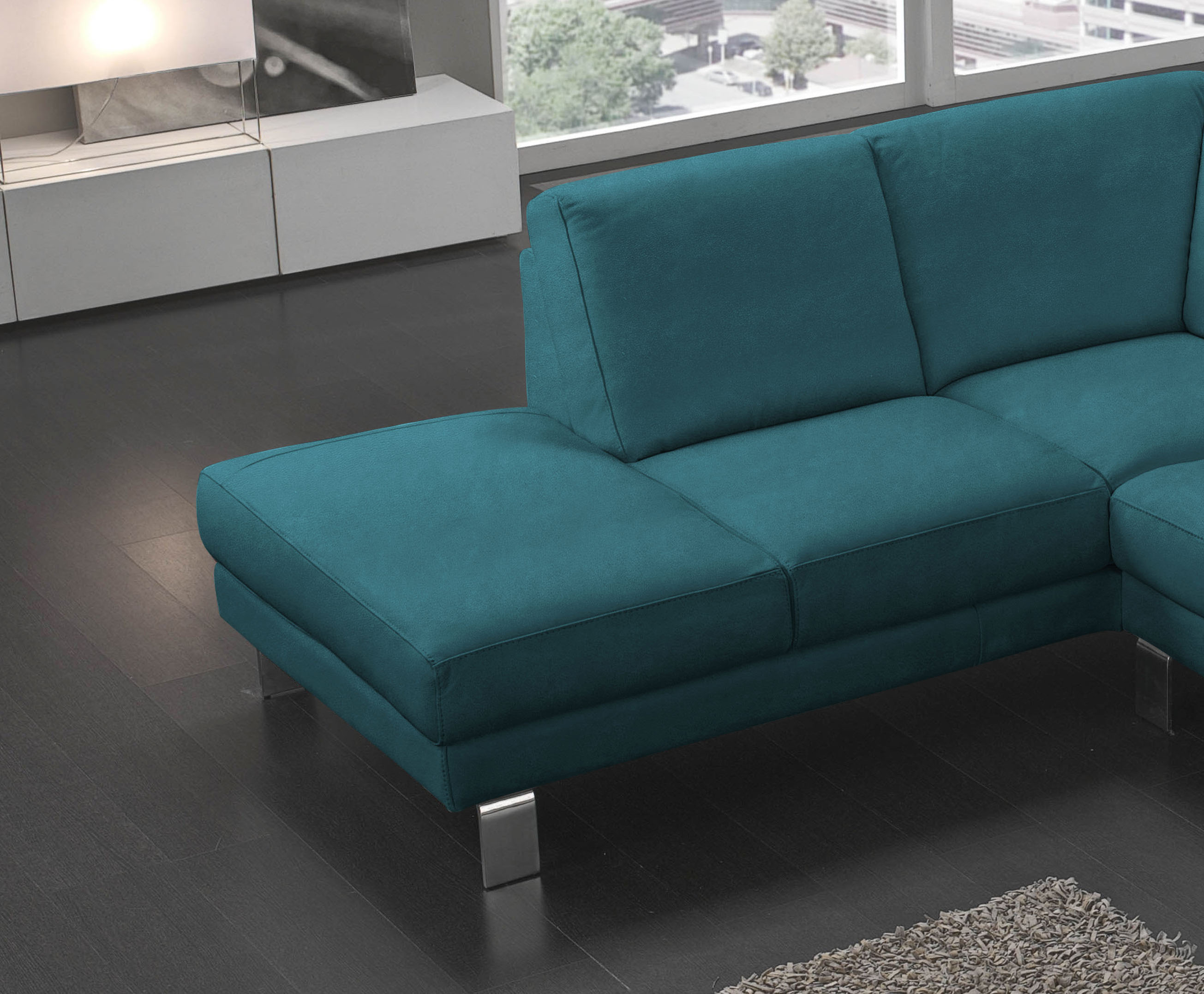 Thumbnail - Egoitaliano Ecksofa "Shakira, Design und Sitzkomfort auf hohem Niveau, tolle Details", mit Ottomane, L-Form, elegante Me...