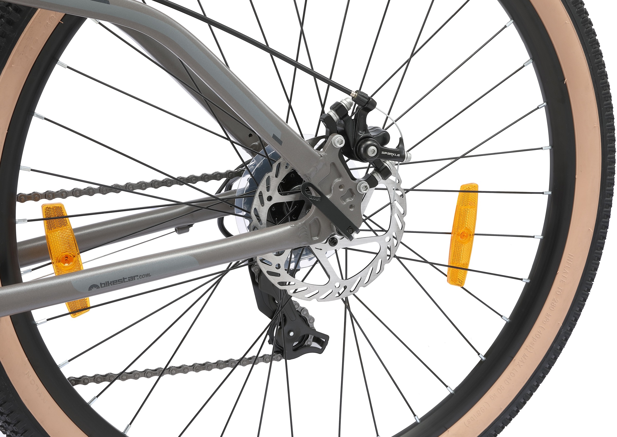 Bikestar Mountainbike 21 Gang Shimano RD-TY300 Schaltwerk Kettenschaltung für Damen und Herren, Kettenschaltung