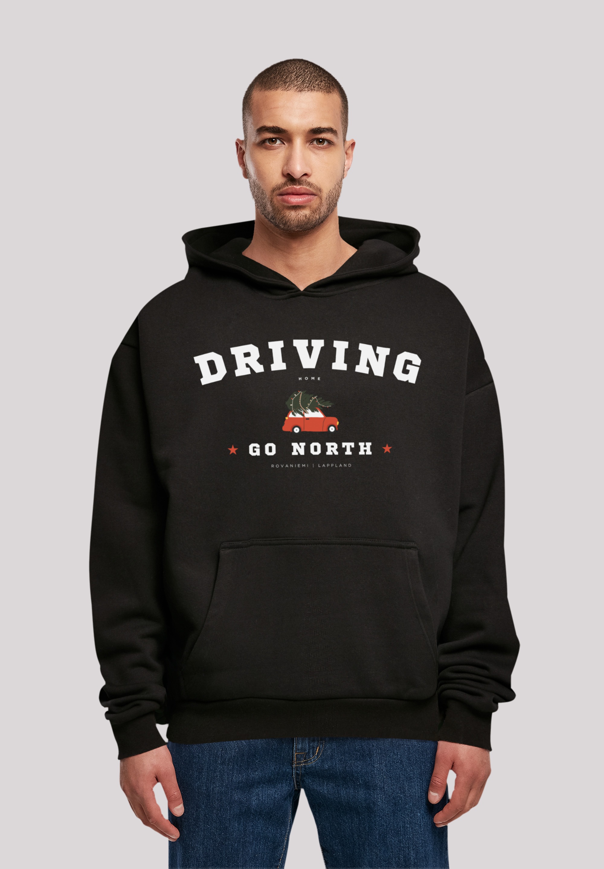 F4NT4STIC Kapuzenpullover »Driving Home Weihnachten«, Weihnachten, Geschenk, Logo