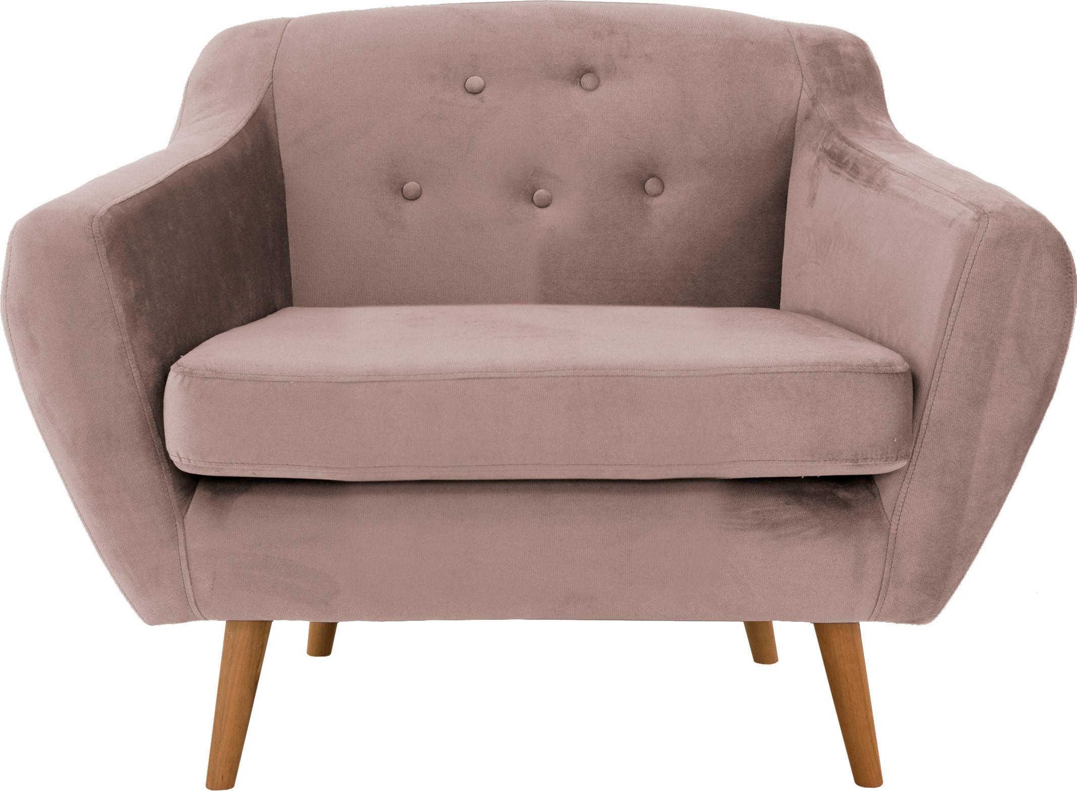 Home affaire Sessel "Renne" mit Heftung im Rücken im skandinavischem Stil günstig online kaufen