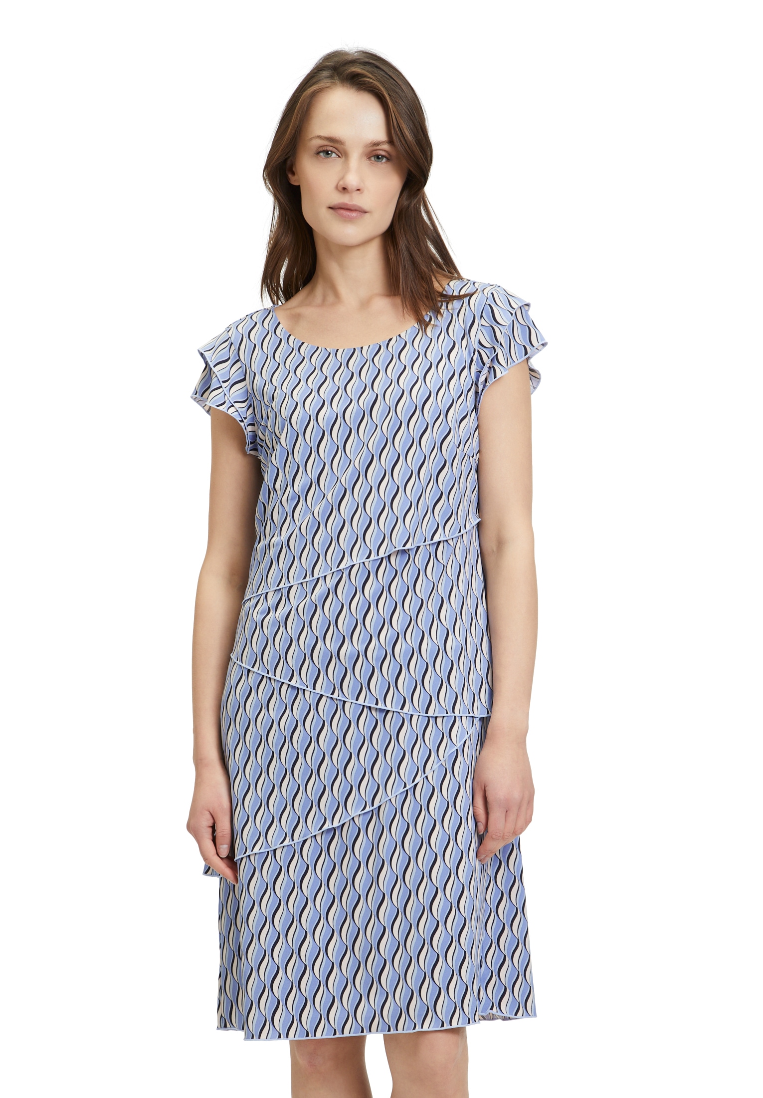 Betty Barclay Jerseykleid "Damen Sommerkleid Jerseykleid mit Stufen" Ohne T günstig online kaufen