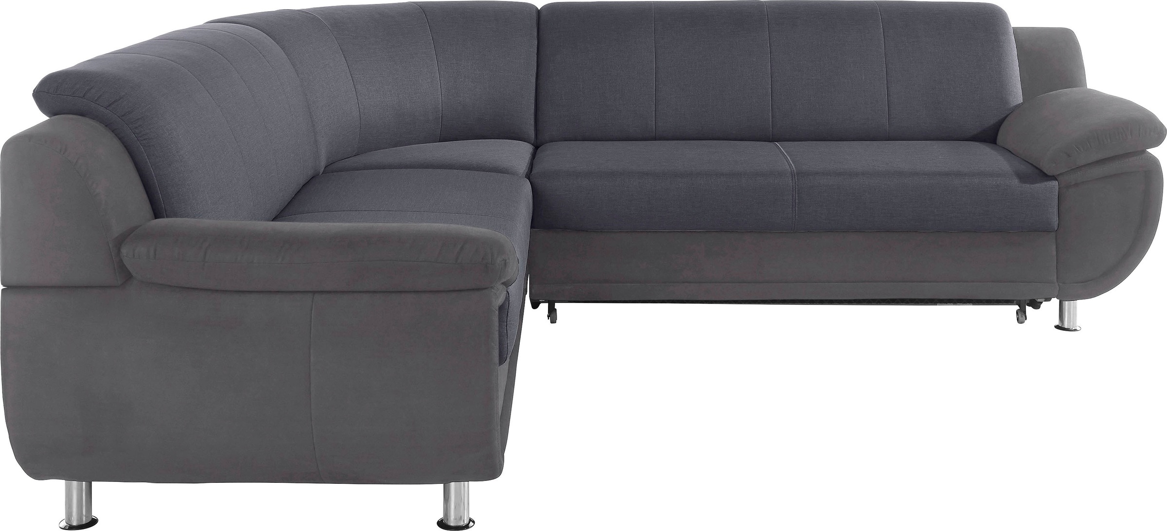 TRENDMANUFAKTUR Ecksofa »Rondo 3, zeitlos und modern, im Materialmix, L-Form« wahlweise Federkern für hohen Sitzkomfort, wahlweise Bettfunktion