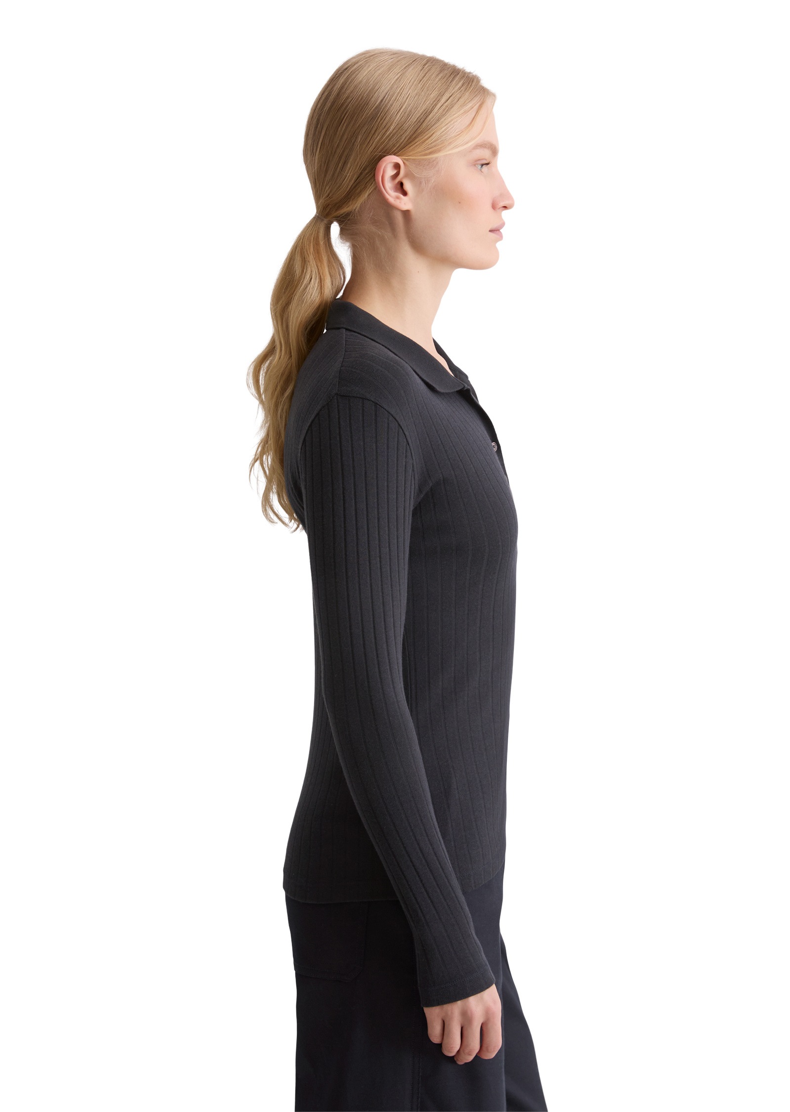 Marc OPolo Langarm-Poloshirt "aus Organic-Cotton-Modal-Mix" günstig online kaufen