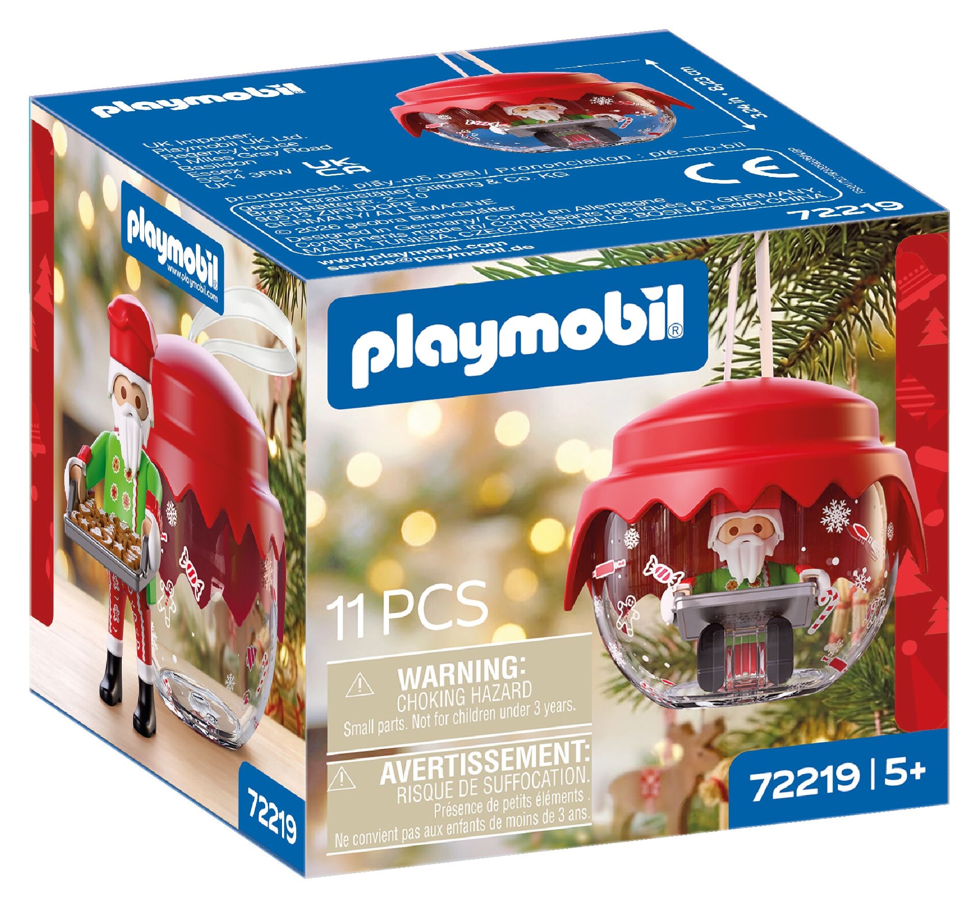 Playmobil® Konstruktions-Spielset »Weihnachtskugel: Bäcker (72219), Christmas«