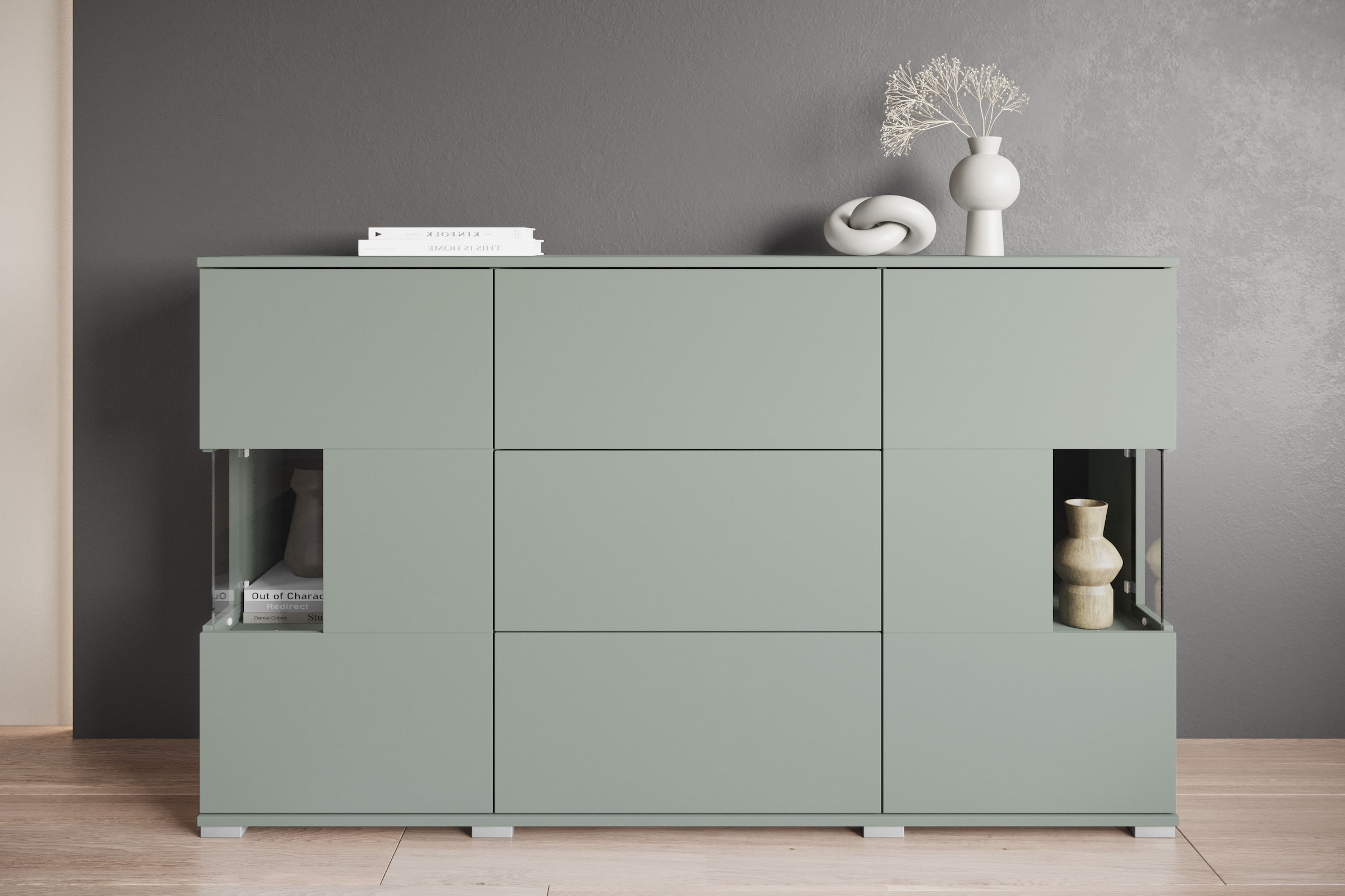 OTTO home Sideboard "Kenia" 1 Stk. tlg. Sideboard mit 3 Schubladen, 6 Fäche günstig online kaufen
