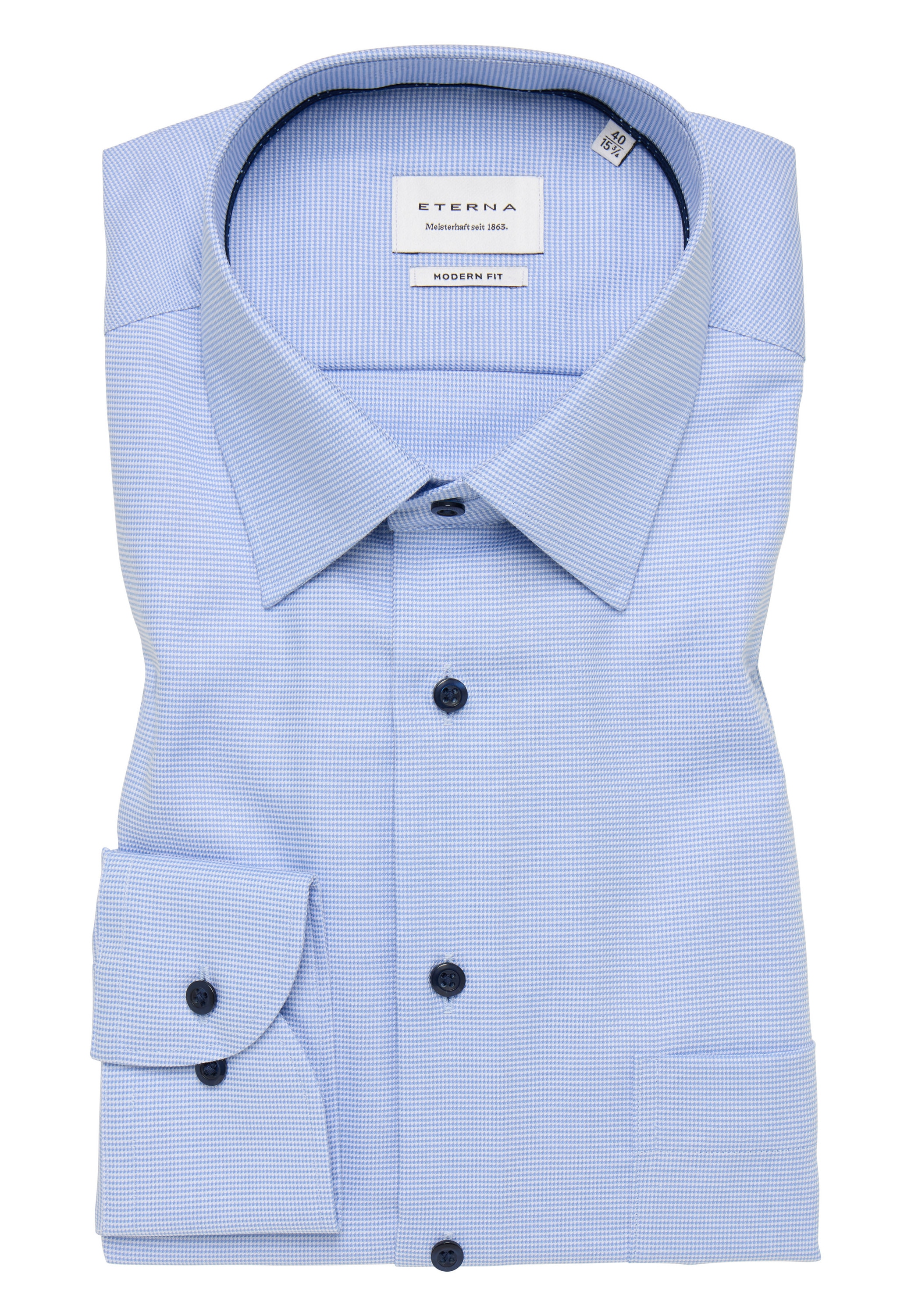 Eterna Langarmhemd »MODERN FIT«, NON IRON (bügelfrei)