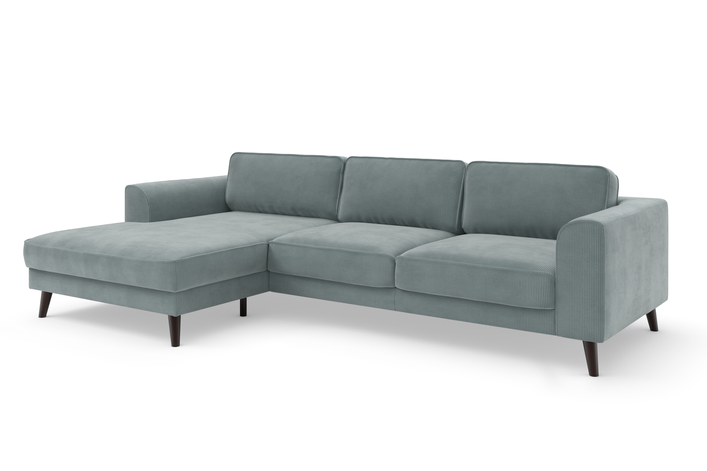 TRENDMANUFAKTUR Ecksofa »Lumber Jack, elegantes Designsofa, zeitlos modern, hoher Sitzkomfort«, wahlweise mit Bettfunktion u. Bettkasten, L-Form