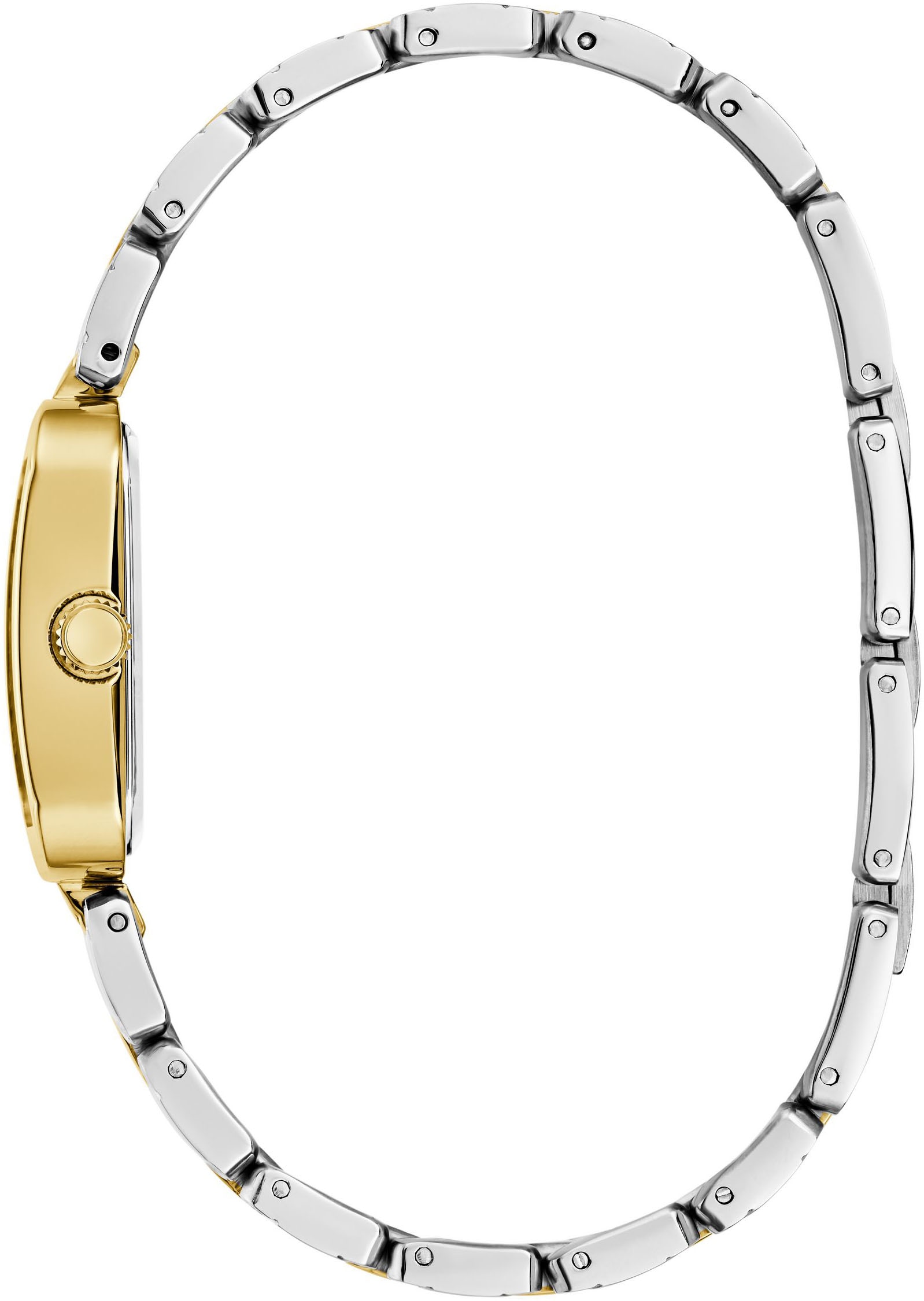 Guess Quarzuhr »ISLA«, Armbanduhr, Damenuhr, Edelstahlarmband