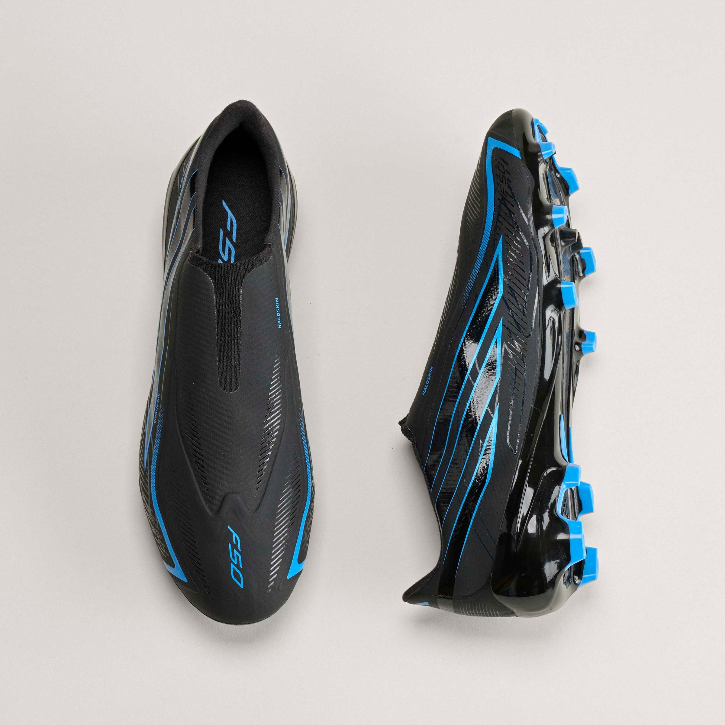 adidas Performance Fußballschuh »F50 HYPERFAST LEAGUE , FESTE BÖDEN, OHNE SCHNÜRSENKEL«  Außensohle für Rasen und feste Böden