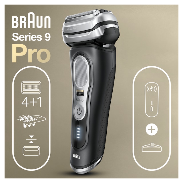 Braun Elektrorasierer »Series 9 Pro- 9420s«, 1 St. Aufsätze, Scherkopf mit  ProLift Trimmer, PowerCase mit 60 Min. Laufzeit, Wet&Dry | BAUR