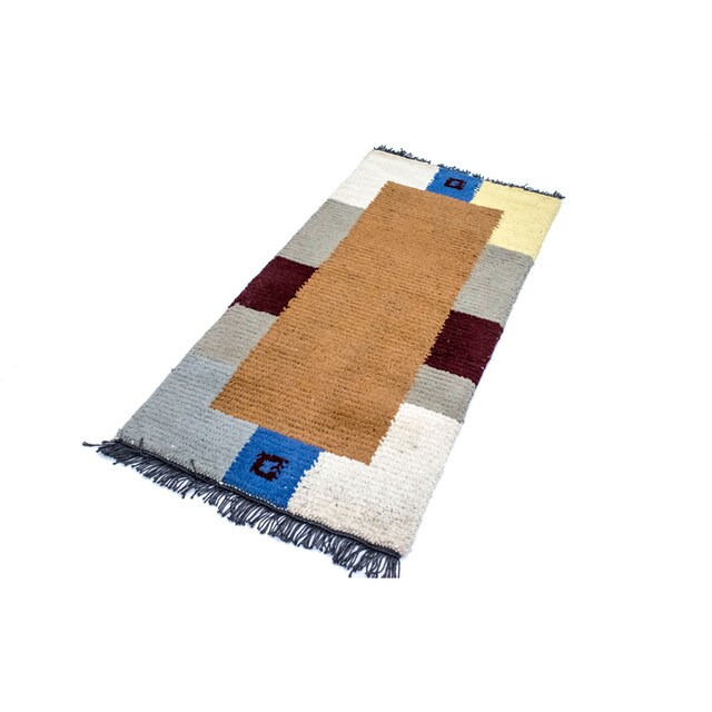 morgenland Wollteppich »Nepal Teppich handgeknüpft braun«, rechteckig,  handgeknüpft | BAUR