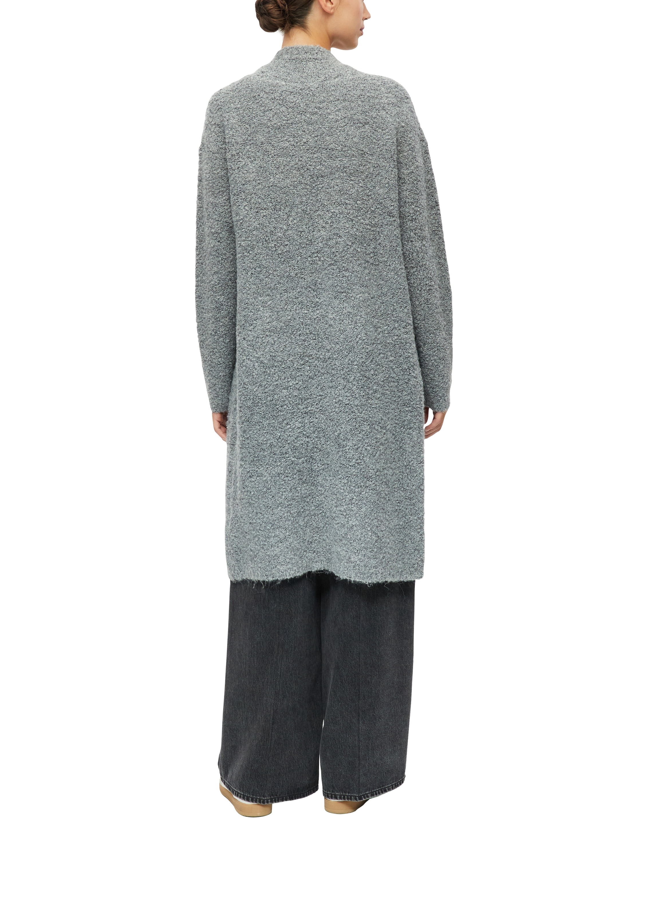 s.Oliver Longstrickjacke Lange Strickjacke ohne Verschluss / mit Wolle