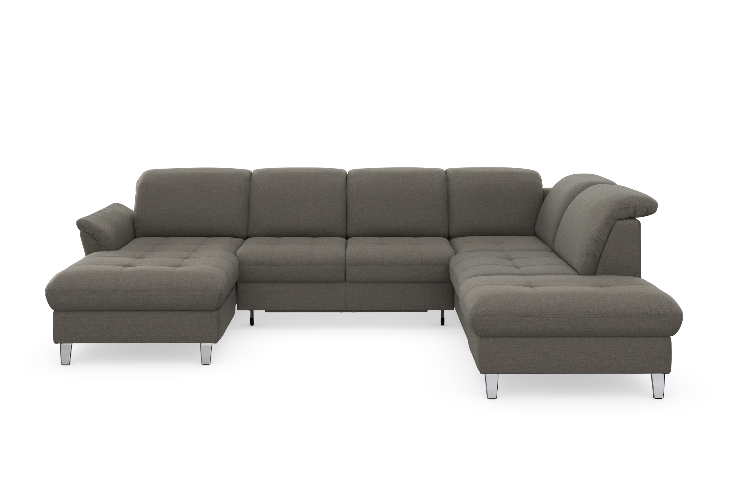 sit&more Wohnlandschaft "Maggiore U-Form" wahlweise mit Kopfteilverstellung, Schlaffunktion und Stauraum