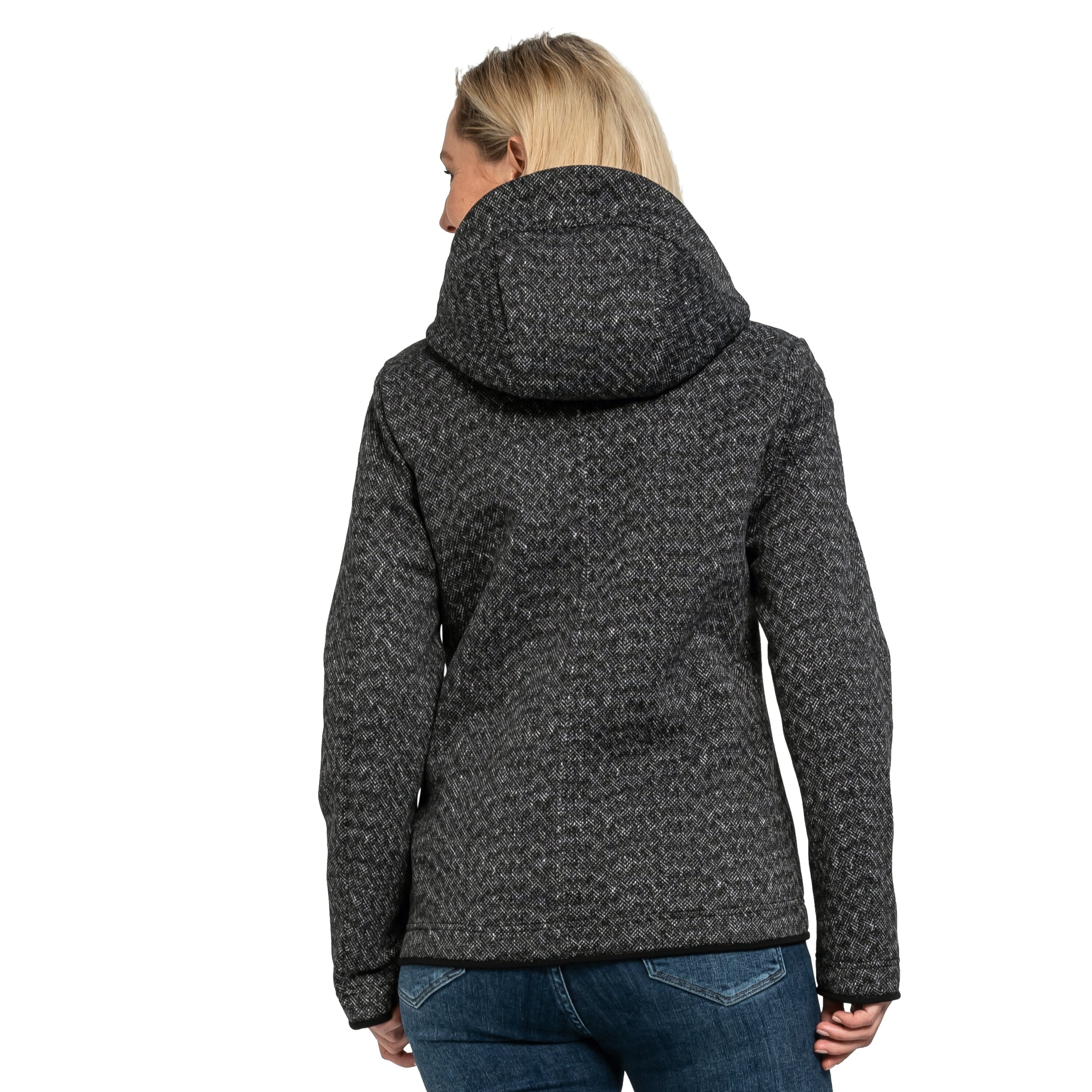 Schöffel Fleecejacke "Fleece Hoody Aurora L" mit Kapuze mit hochschließende günstig online kaufen