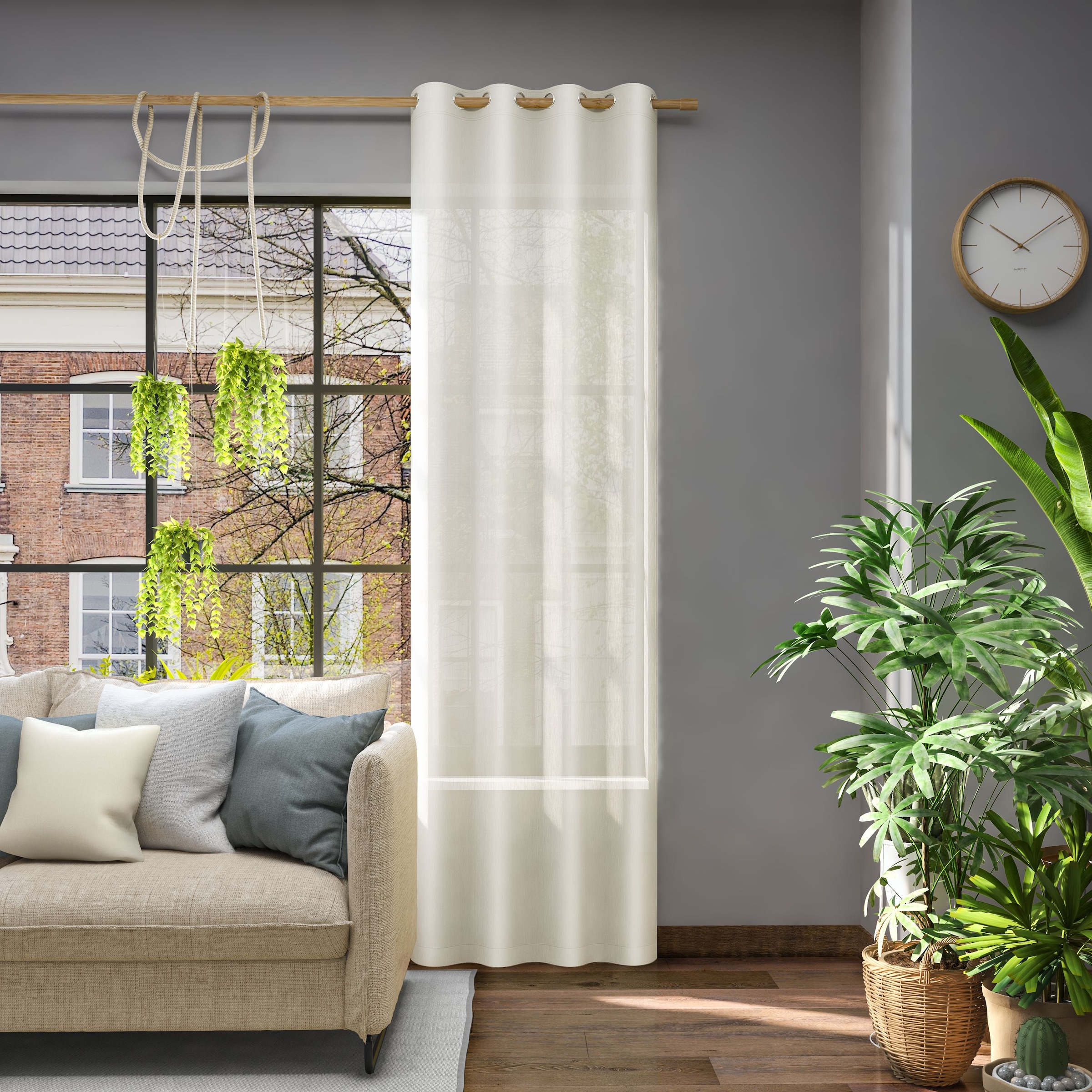 Neutex for you Vorhang "Libre-ECO" Ösen 1 Stk. tlg. günstig online kaufen