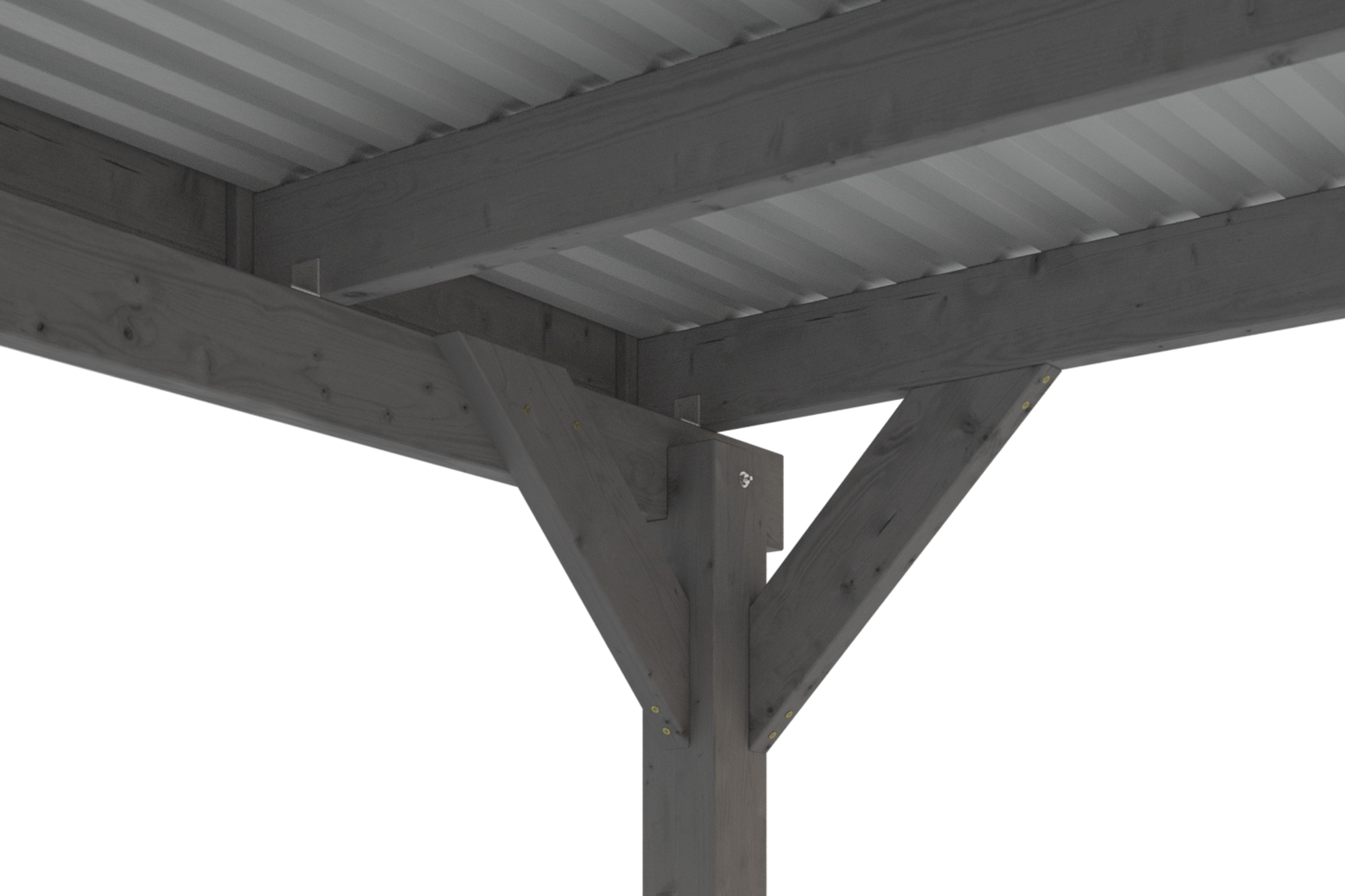 Skanholz Doppelcarport »Friesland Set 14«, Holz, 514 cm, Schiefergrau