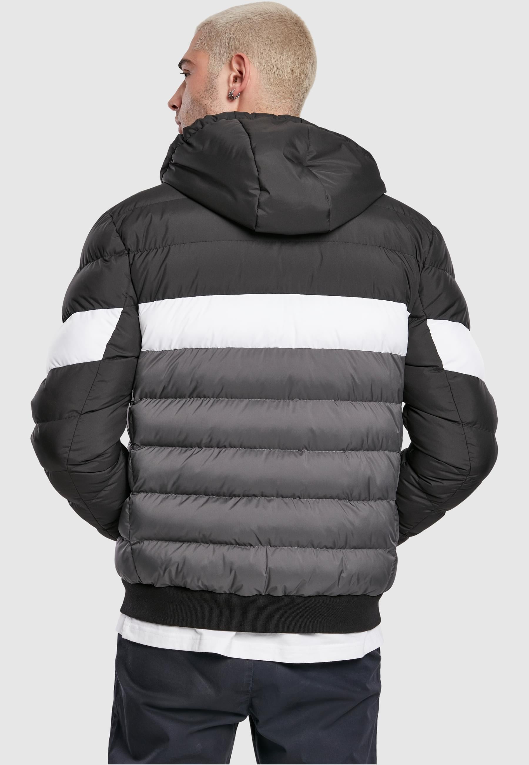 URBAN CLASSICS Winterjacke »Urban Classics Herren Colorblock Bubble Jacket«, (1 St.), mit Kapuze