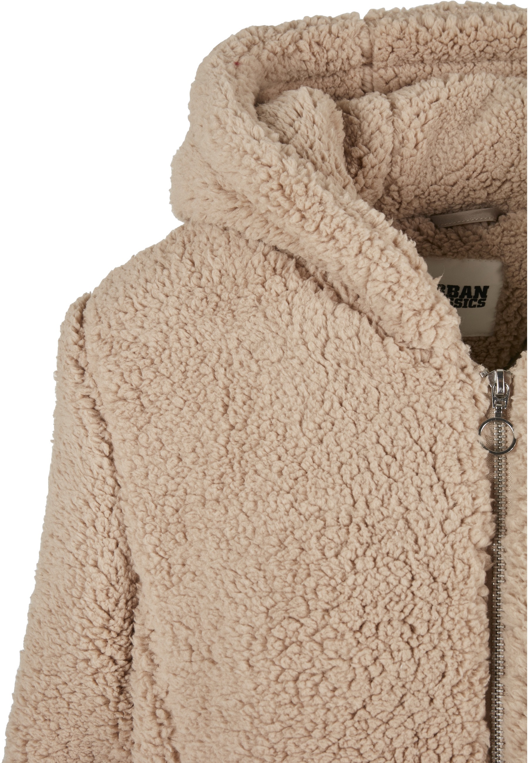 URBAN CLASSICS Allwetterjacke »Urban Classics Damen Ladies Sherpa Jacket« 1 Stk. tlg. mit Kapuze