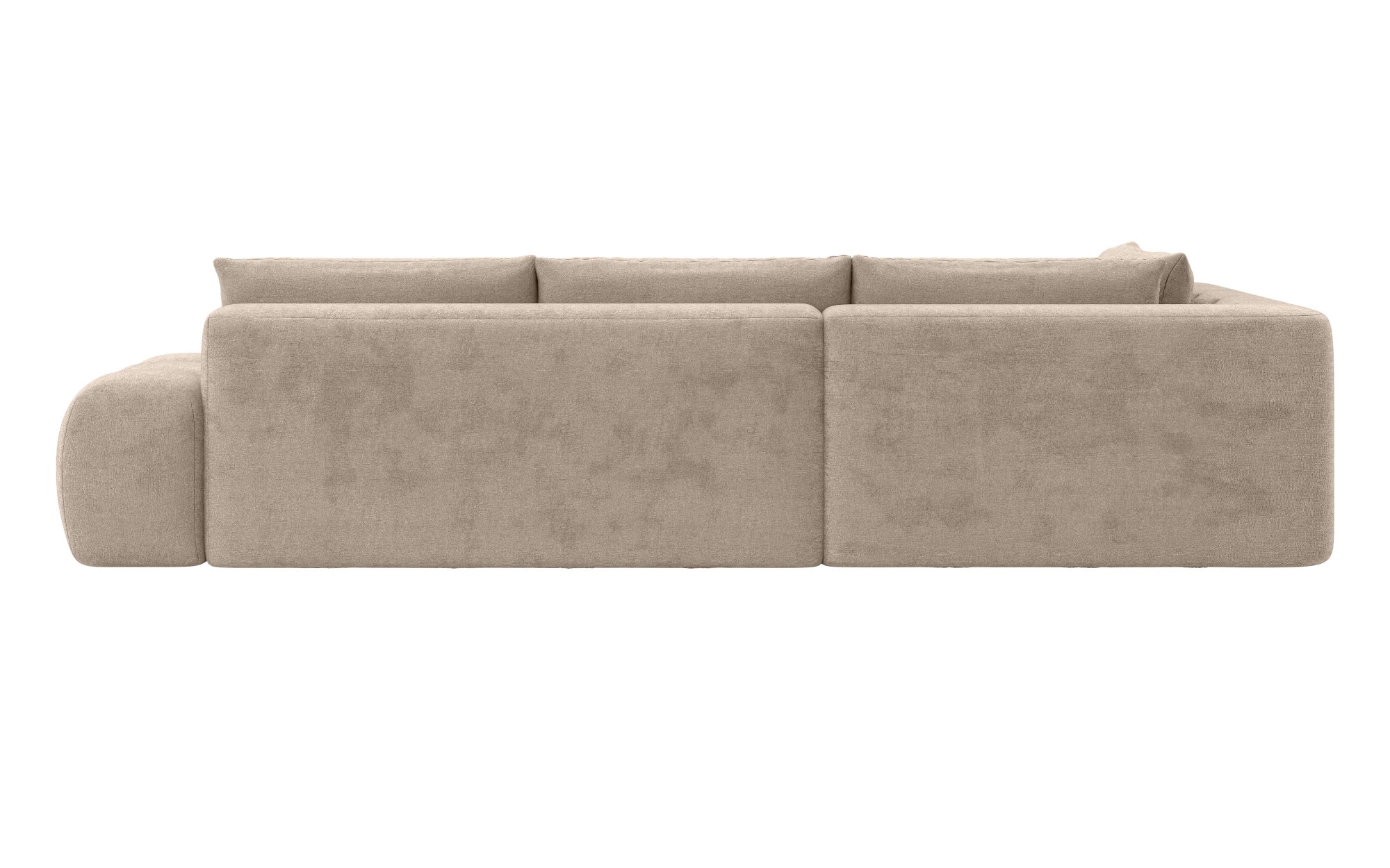 INOSIGN Ecksofa »AZITA klein, L-Form, elegant und bequem Designsofa«, lose Rückenkissen, traumhafte Steppung, Maße B/T/H: 296/176,5/89 cm
