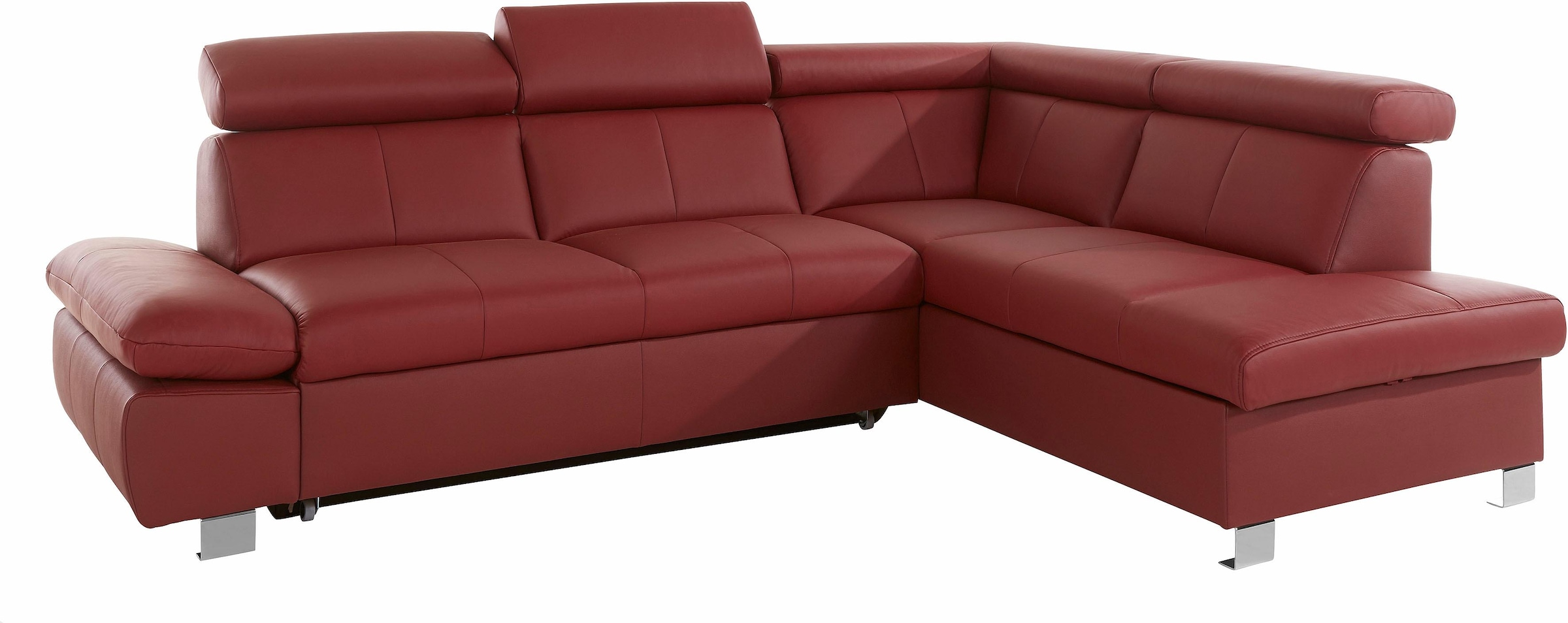 exxpo - sofa fashion Ecksofa "Happy, modern und bequem, L-Form", inkl. Kopf günstig online kaufen