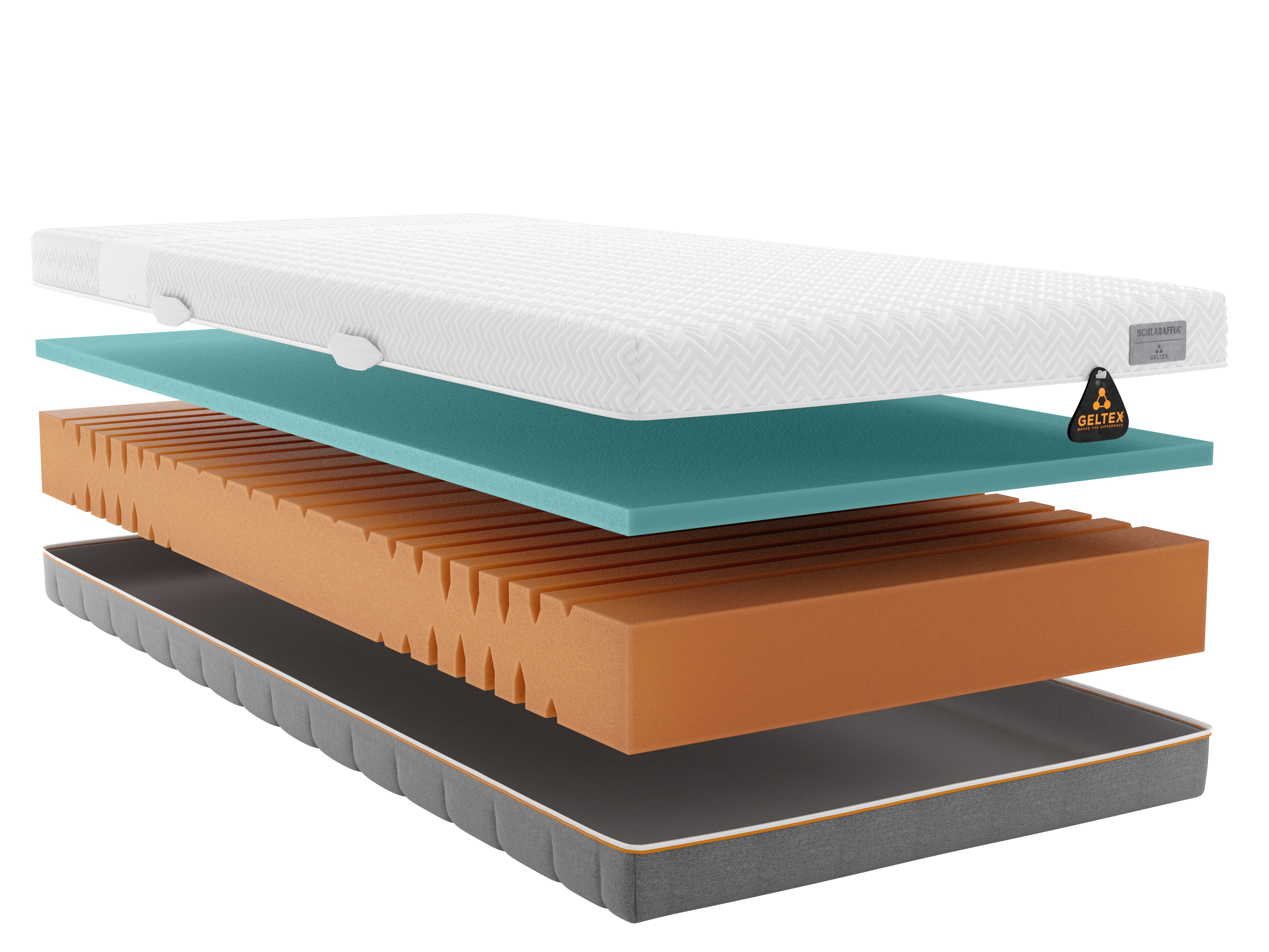 Schlaraffia Gelschaummatratze "GELTEX Quantum Touch Next 200, Matratze 90x200, 140x200 und mehr" 20 cm hoch Raumgewicht: 43 kg/m³ 1 Stk. tlg. GELTEX Next-Auflage, langlebig (RG 43)