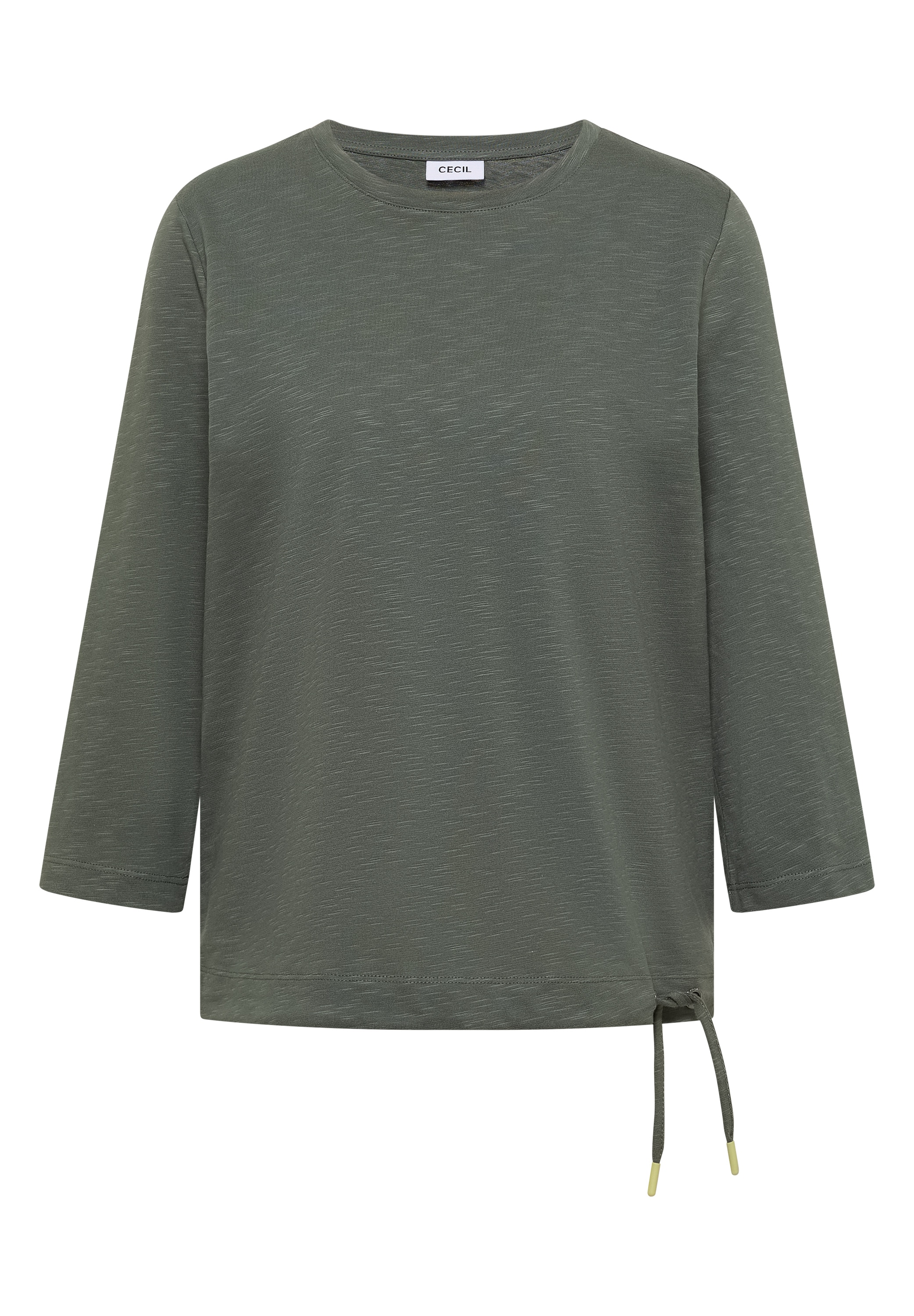Cecil 3/4-Arm-Shirt Elastiksaum mit Knotendetail