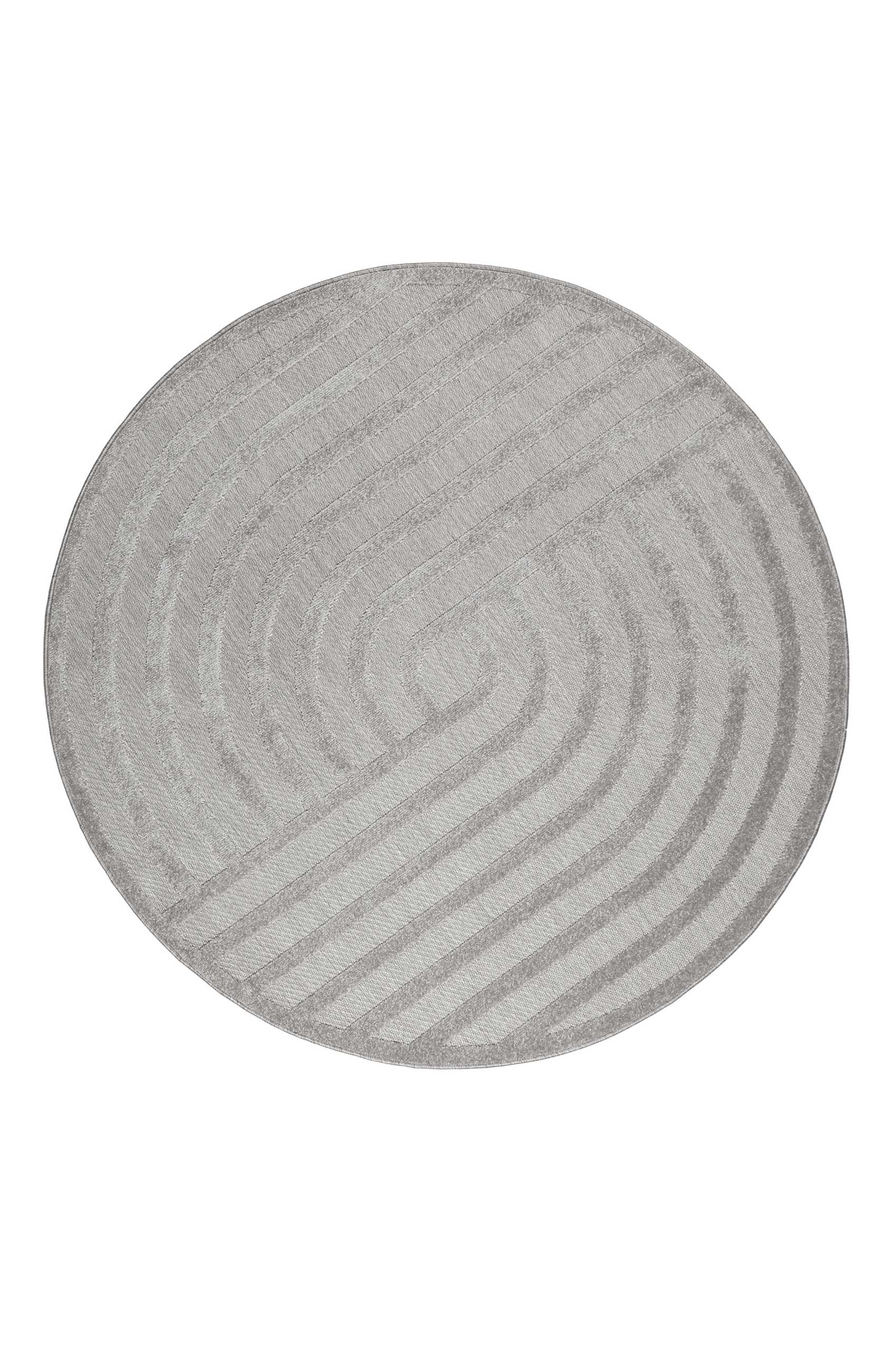 Thumbnail - Esprit Outdoorteppich "Spirit, ESP-54229" rund 6 mm Höhe mit Hoch-Tief-Effekt, grafisch, modern, robust, Terrasse, Küche