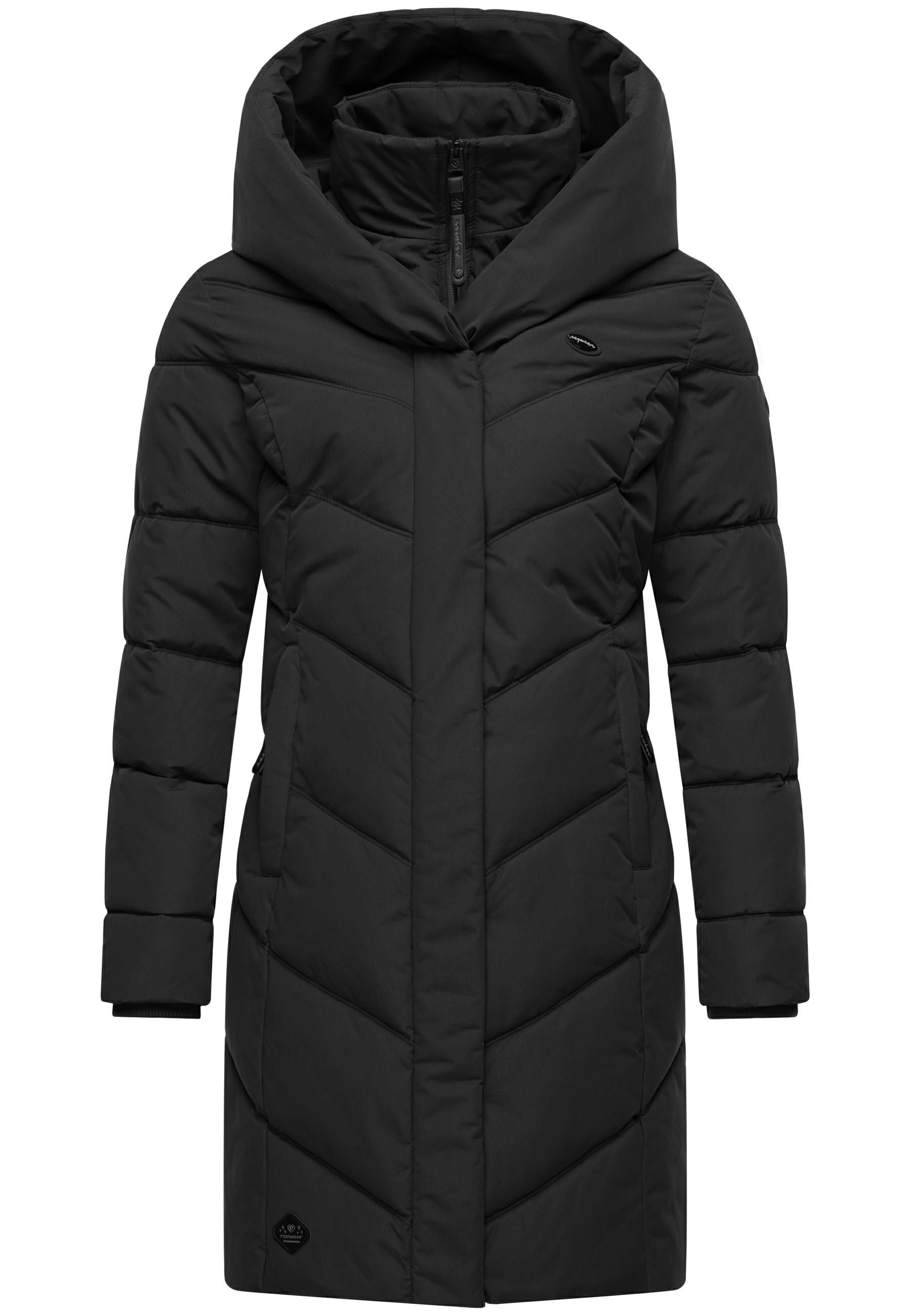 Ragwear Natalka Quilted Coat Women Black Size L 3