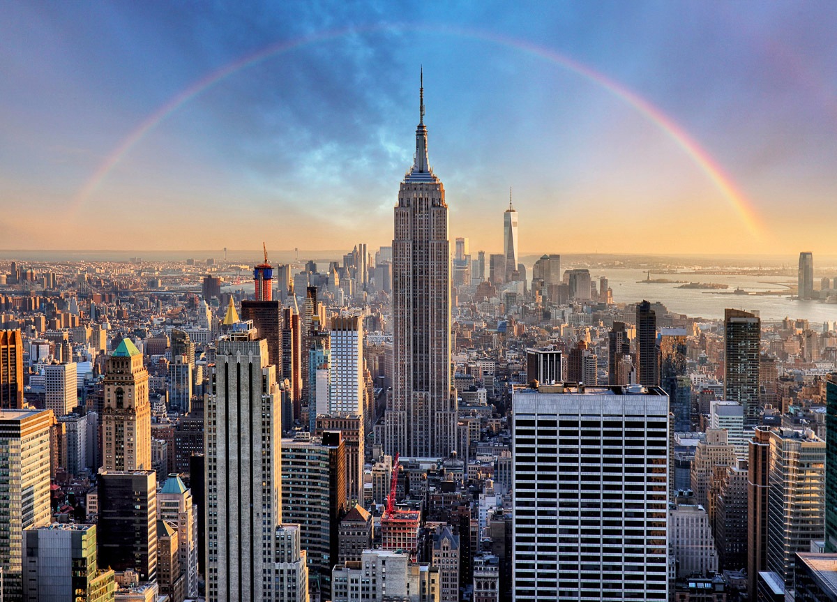 Papermoon Fototapetas »New York su Regenbogen«