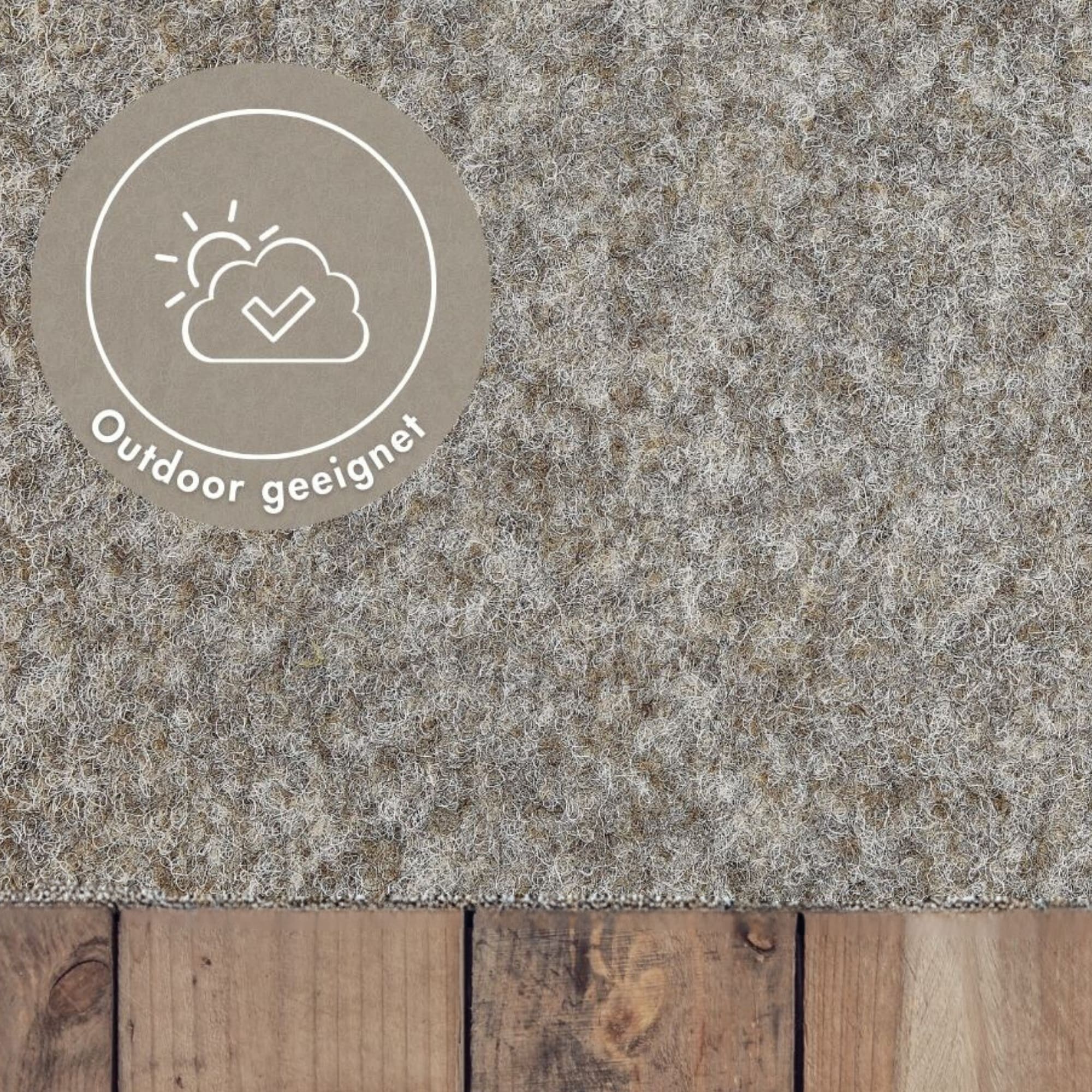 ANDIAMO Kunstrasen "Dijon, Made in Netherlands", B : 200cm 1 Stk., 6mm, L: 400cm, beige, Garten, Teppiche, aus Nadelfilz, mit Noppen,