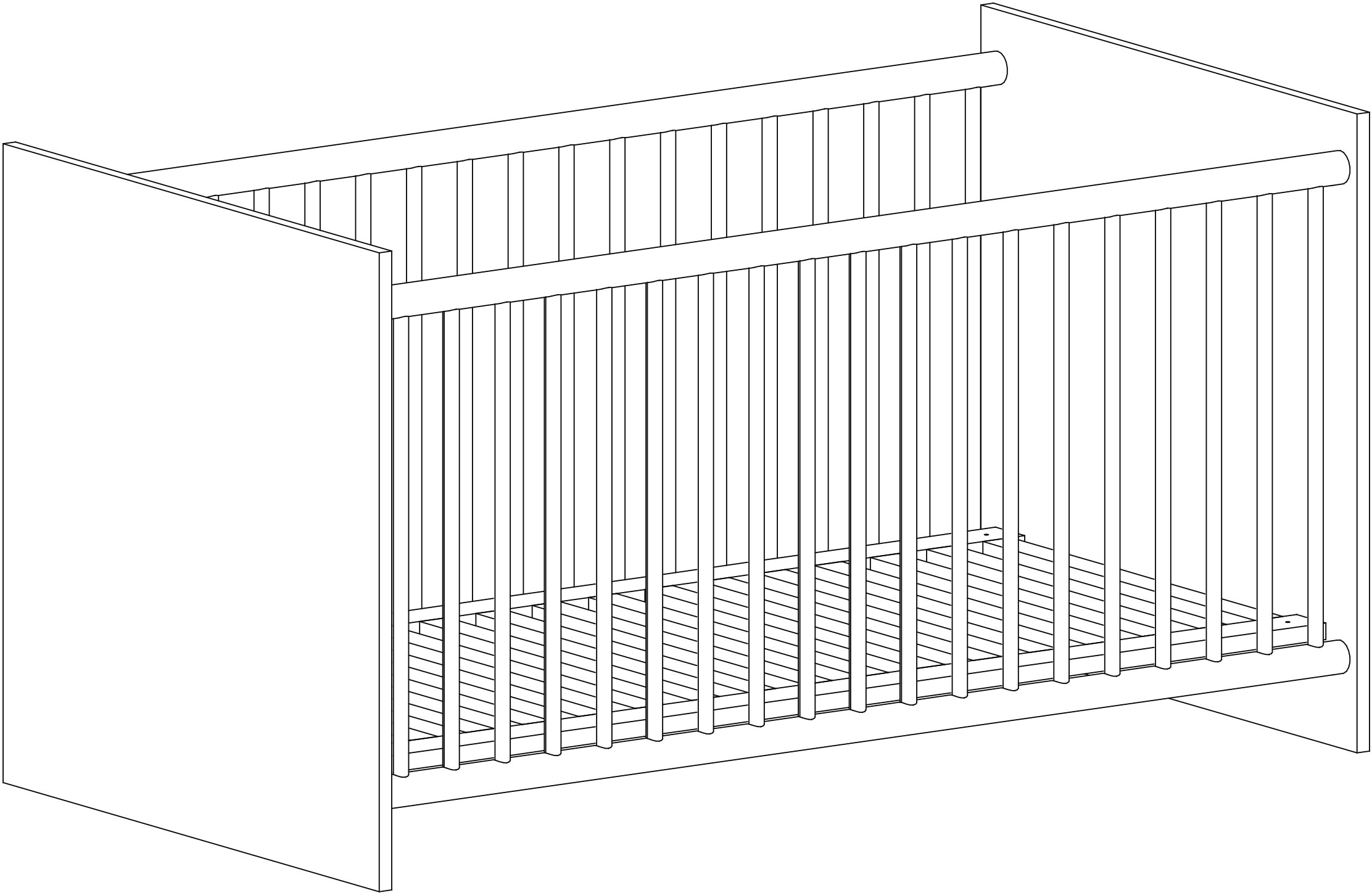 arthur berndt Babyzimmer-Komplettset »Lotti«, Made bestellen Wickelkommode St., mit in Schrank Wickelkommode), (Set, und Schrank, Kinderbett, Kinderbett, BAUR 3 | Germany