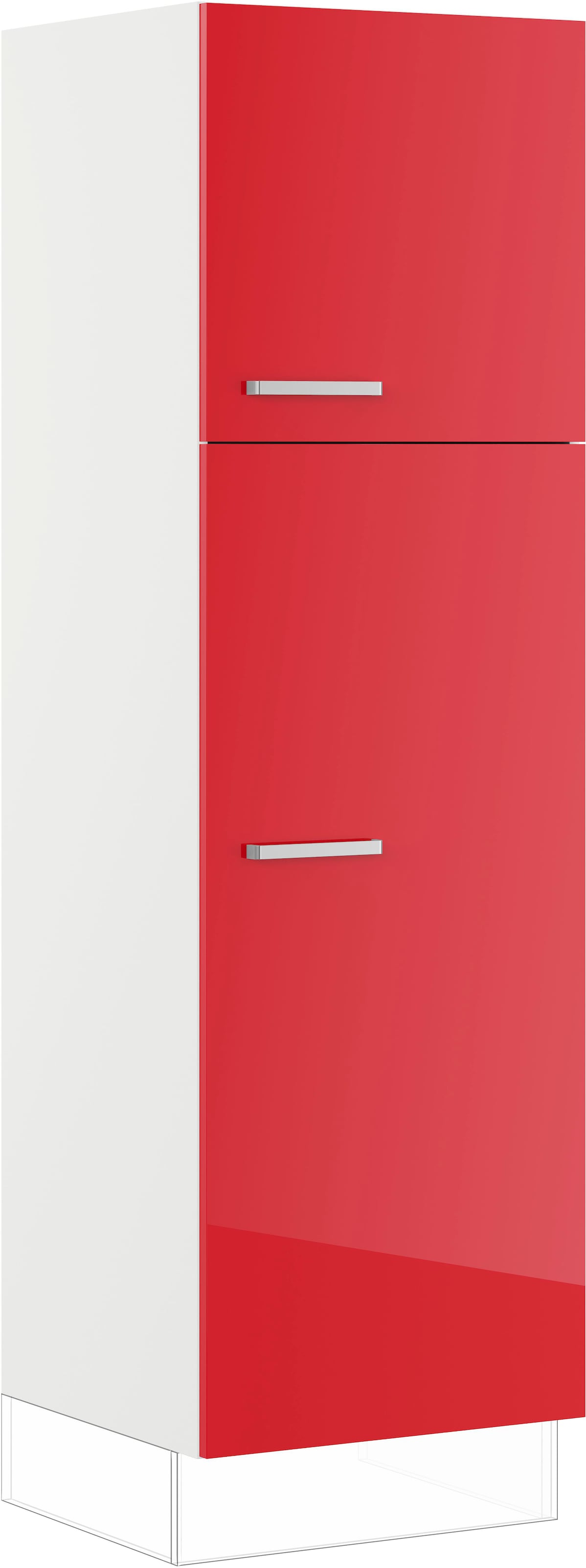 IMPULS KÜCHEN Wäscheschrank ""Turin", Breite/Höhe: 60/190,7 cm, mit Wäschekörben, mit Drehtüren", vormontiert, mit Innen