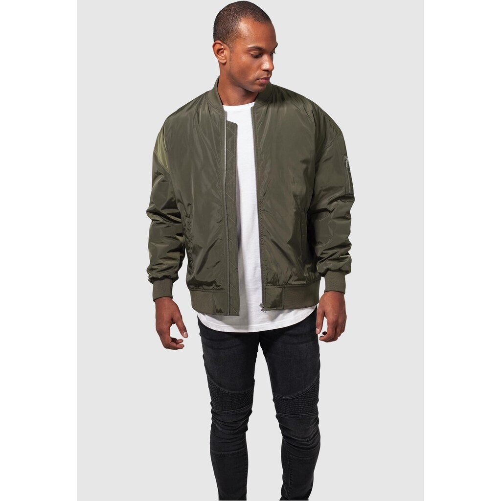 URBAN CLASSICS Anorak »Urban Classics Herren Oversized Bomber Jacket«, (1 St.), ohne Kapuze