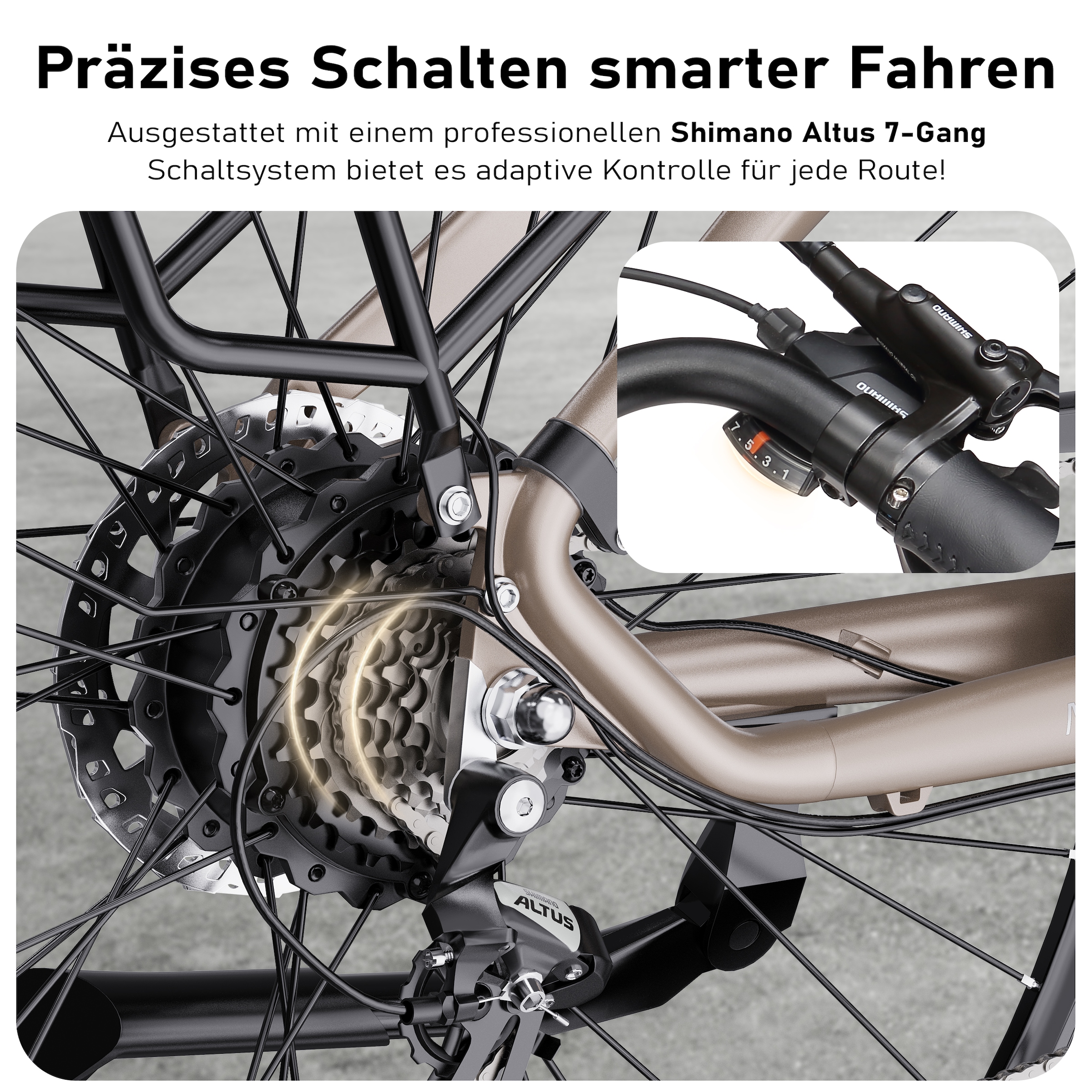 Maxtron »Maxtron Marathon E-Citybike 28 Zoll« 7 Gang Shimano Kettenschaltung Heckmotor 250 W Packung,  Elektrofahrrad für Damen u. Herren