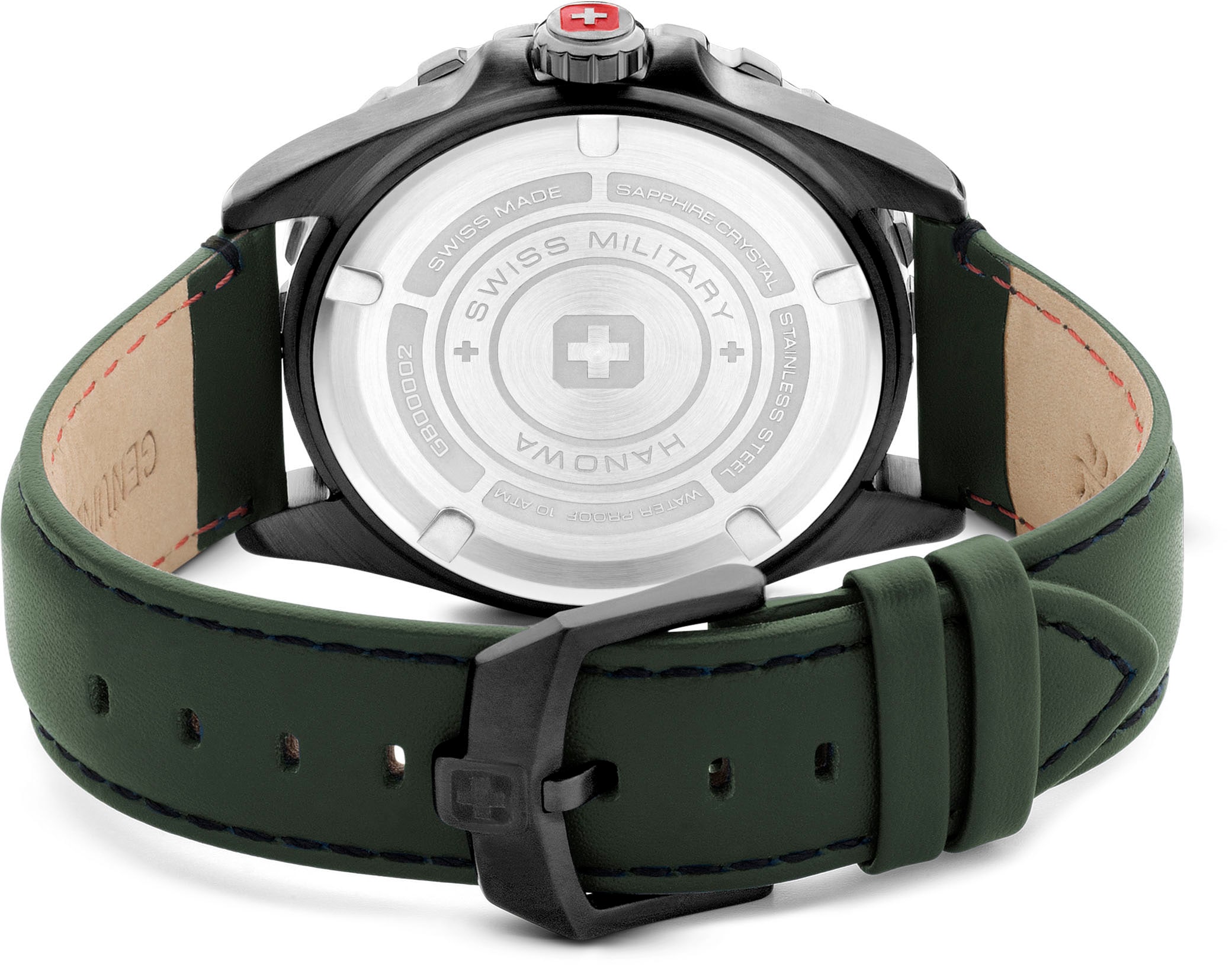 Swiss Military Hanowa Quarzuhr »CARBON PEAK, SMWGB0000251«, Armbanduhr, Herrenuhr, Swiss Made, Datum, Saphirglas