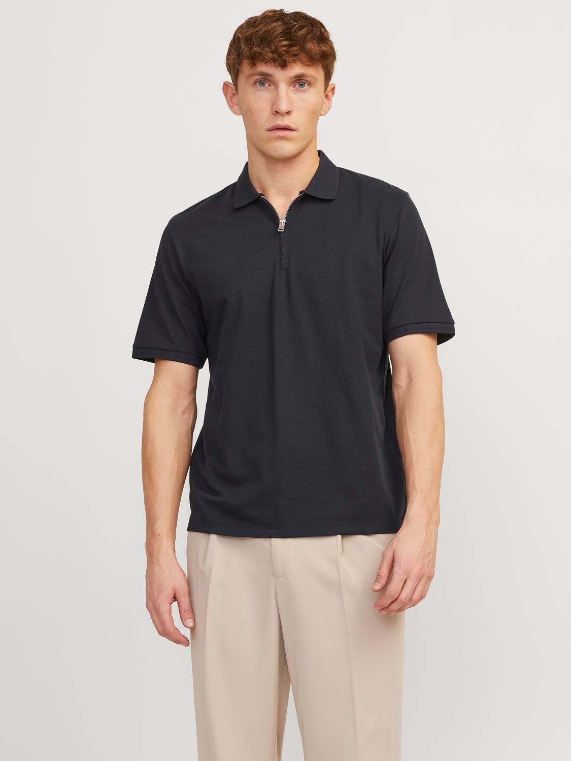 Jack & Jones Poloshirt "JJEMAC ZIP SS POLO SN"