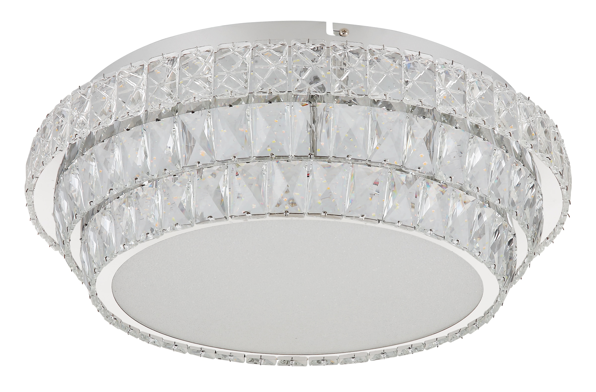 GLOBO LIGHTING LED Deckenleuchte »KLARA«, Leuchtmittel LED-Modul | LED fest integriert, Deckenlampe/Kristalle/Nachtlicht/Farben fixierbar/elegant