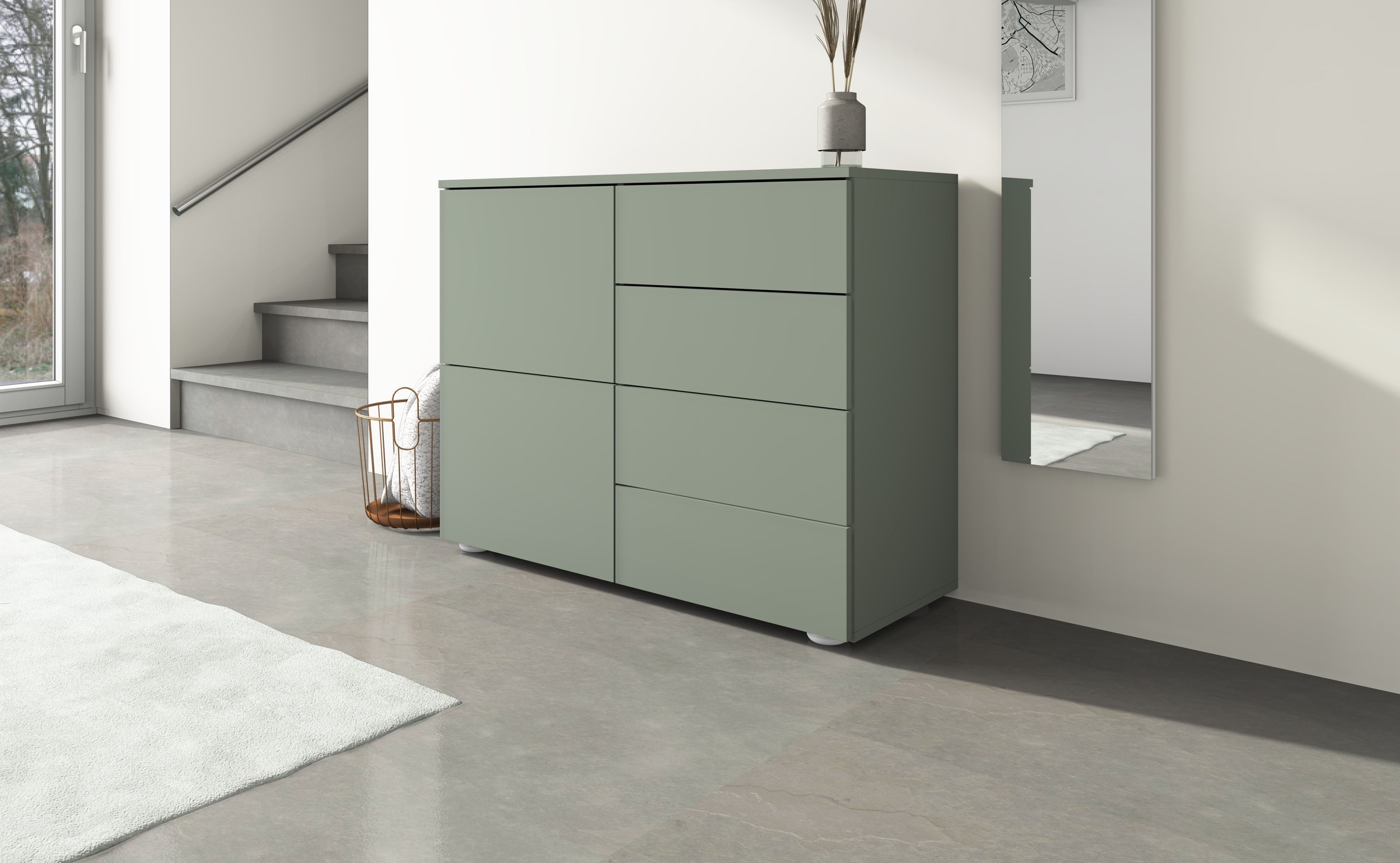 borchardt Möbel Kommode "Rova, modern, grifflos, praktisch, 2 Türen" Push-T günstig online kaufen