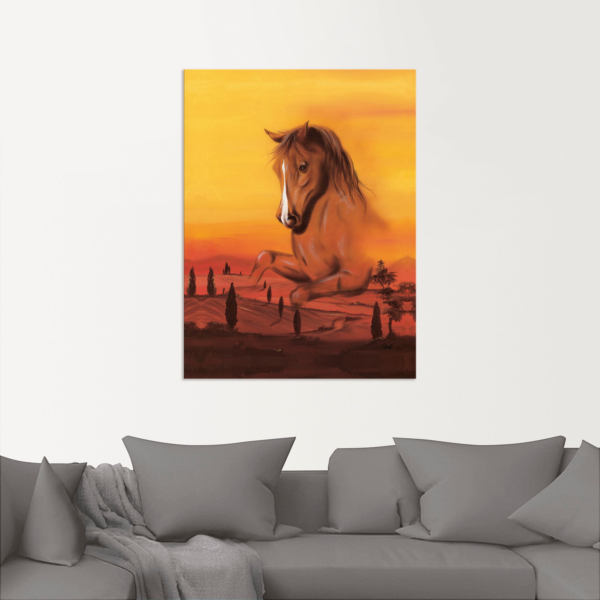 Artland Wandbild »Wildpferd II«, Pferdebilder, (1 St.), als Alubild, Leinwandbild, Wandaufkleber oder Poster in versch. Größen