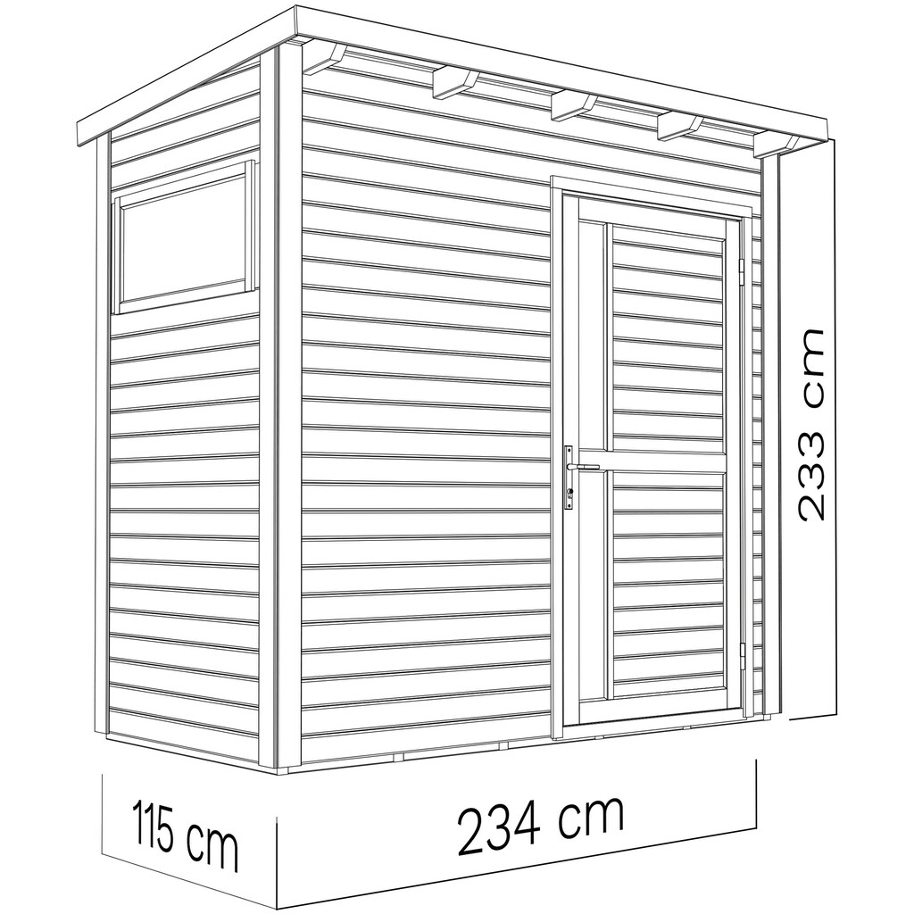 BERTILO Gartenhaus »Pentus 1«