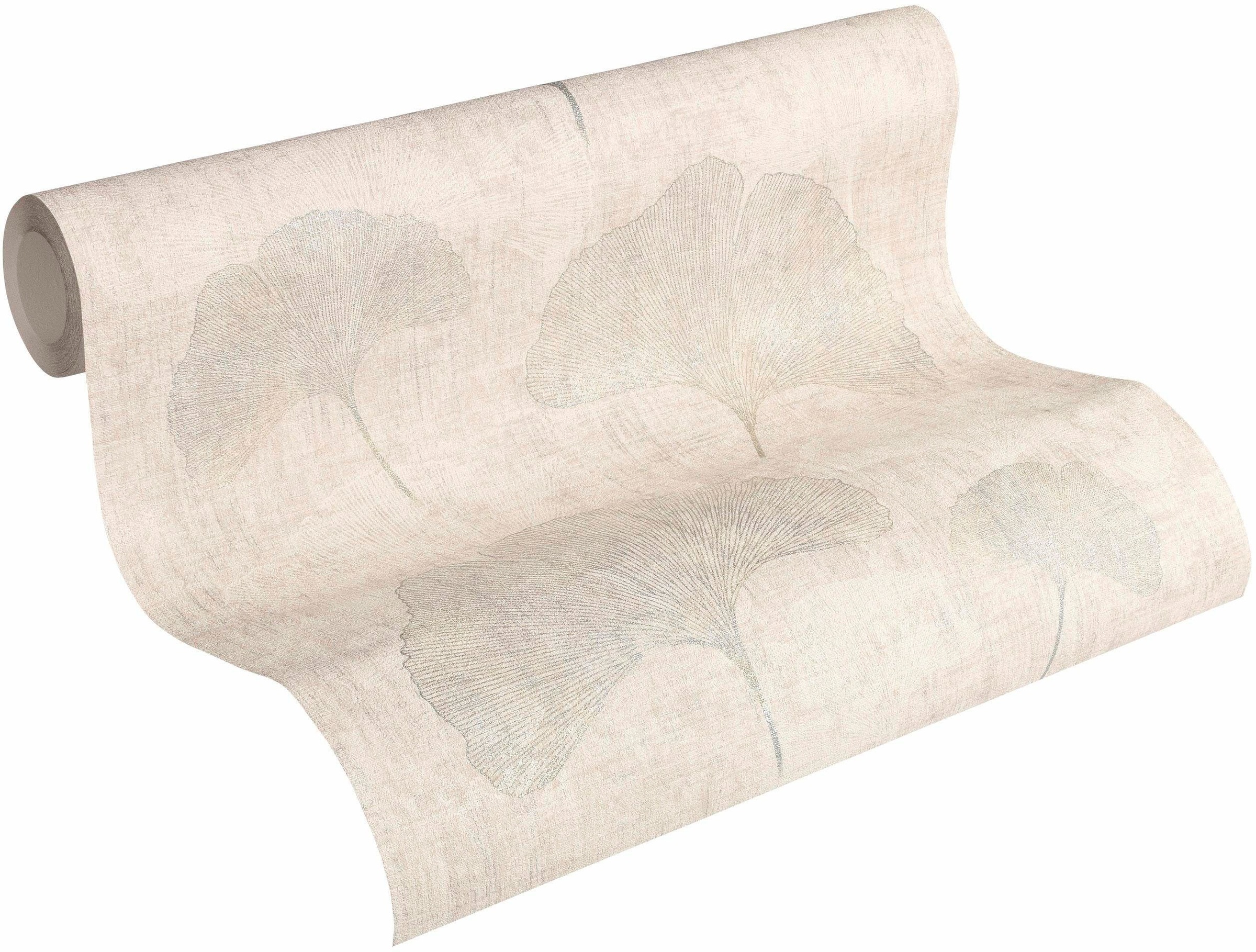 Thumbnail - living walls Vliestapete "Borneo" Motiv  botanisch  floral leicht strukturiert Floral Tapete Blumen Metallic Tapeten Woh...