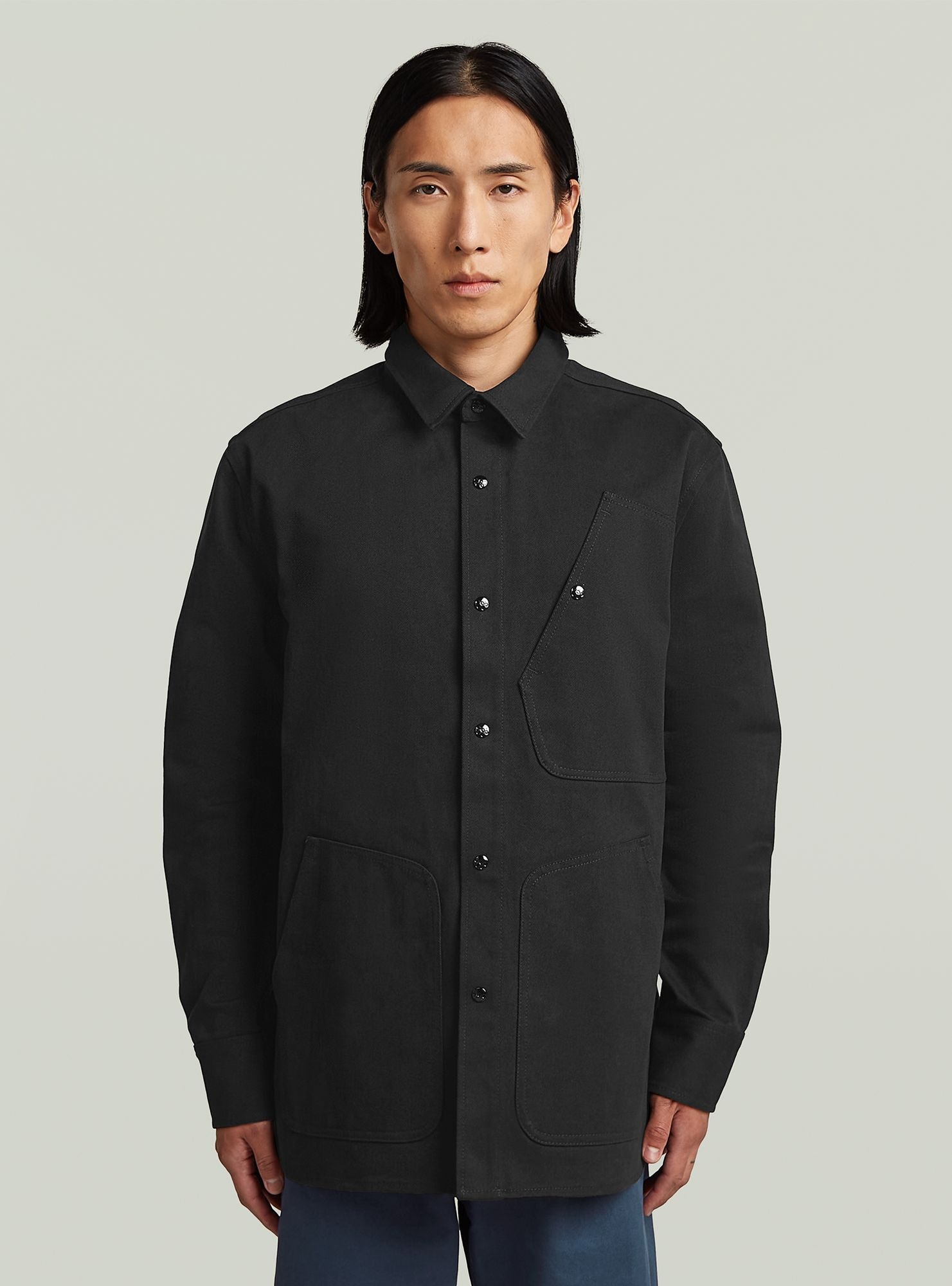 G-STAR Langarmshirt "MN Twill Slim Hemd" günstig online kaufen