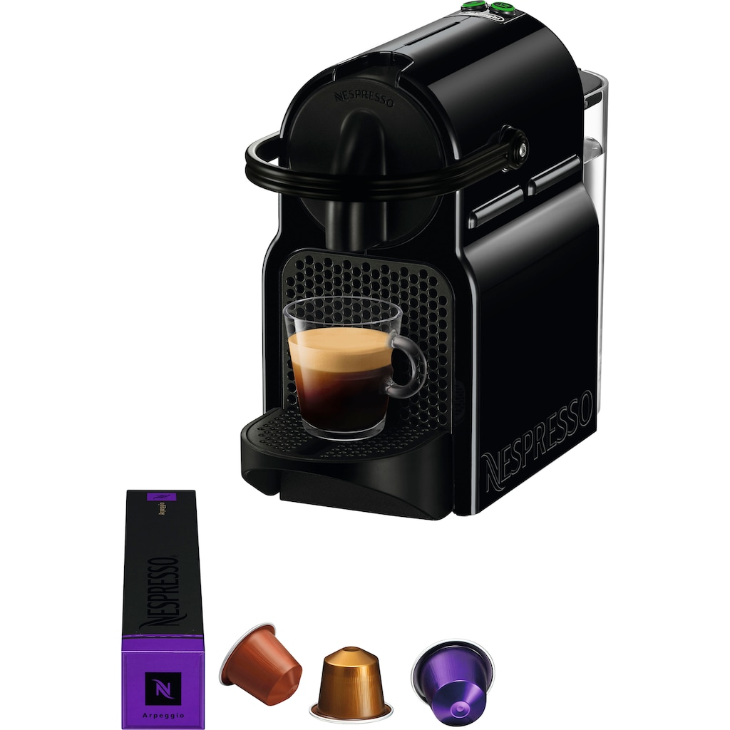 Nespresso Kapselmaschine »Inissia EN 80.B von DeLonghi, Black«, inkl. Willkommenspaket mit 7 Kapseln