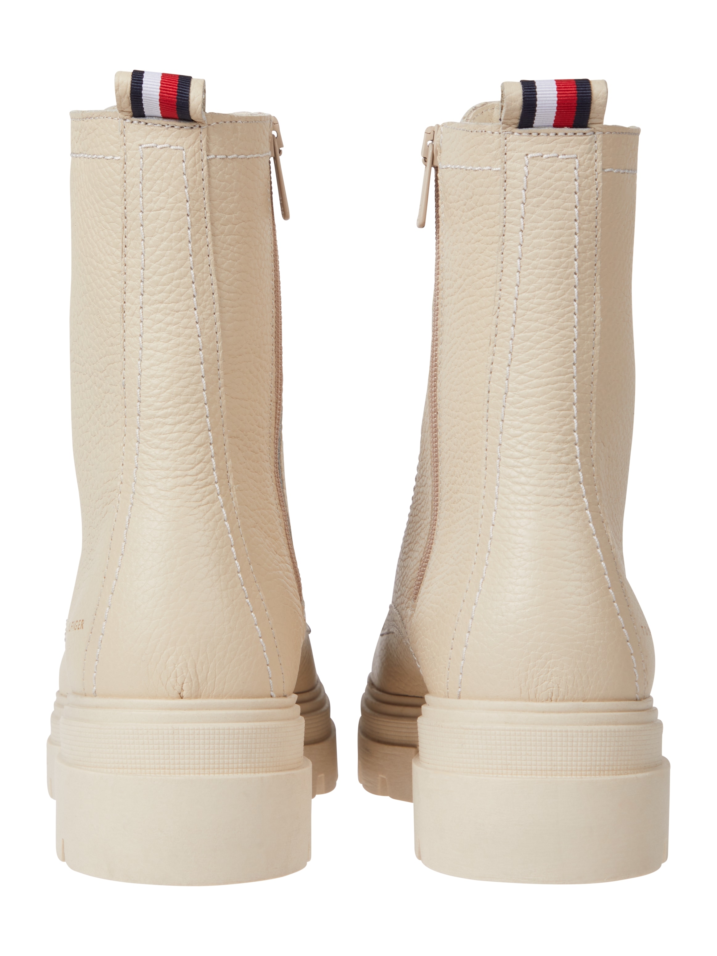 Tommy Hilfiger Schnürstiefelette »MONOCHROMATIC LACE UP BOOT«, mit Logodruck seitlich