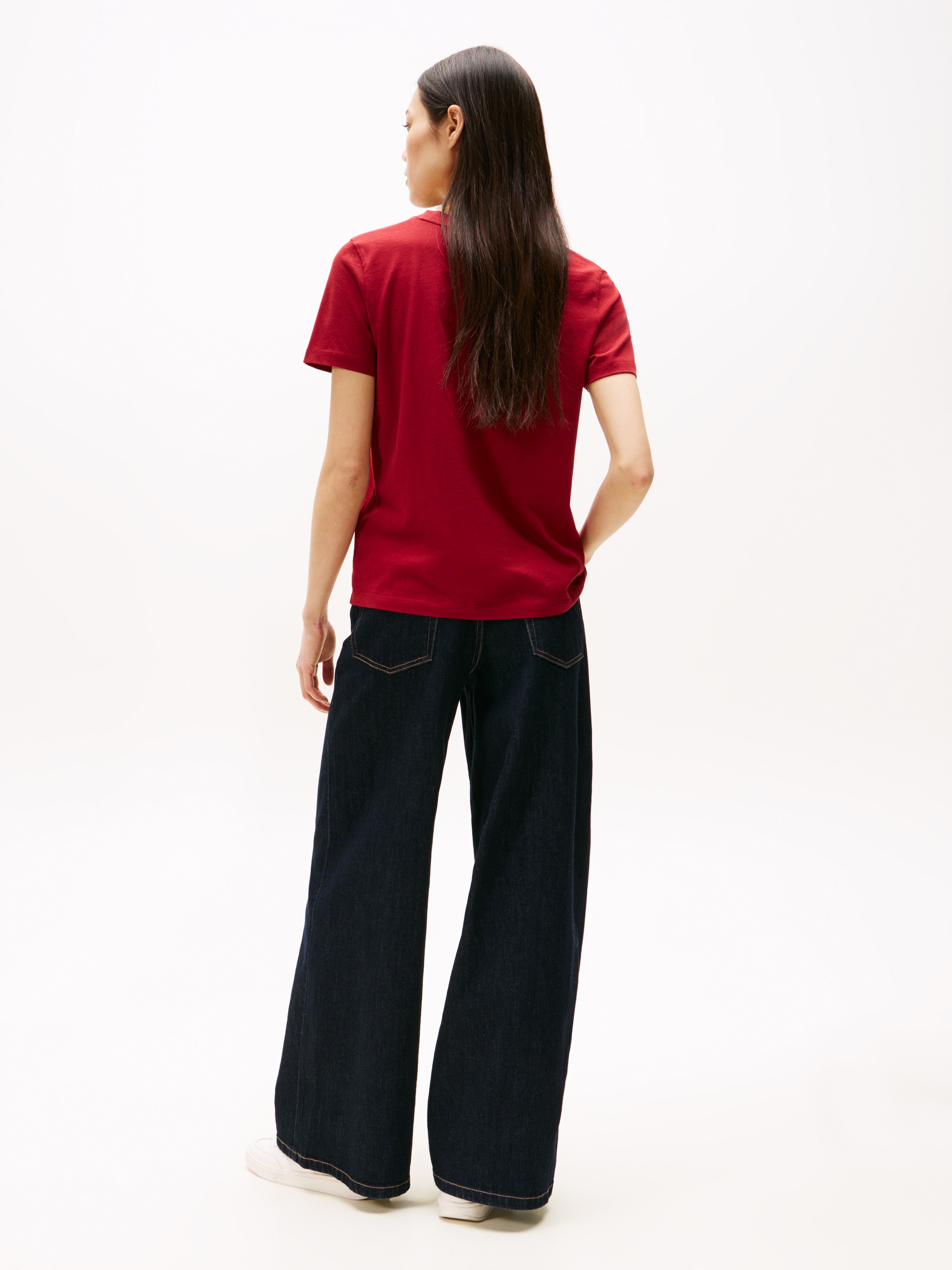 Tommy Hilfiger T-Shirt »REG CORP LOGO C-NK SS«, mit Logoschriftzug