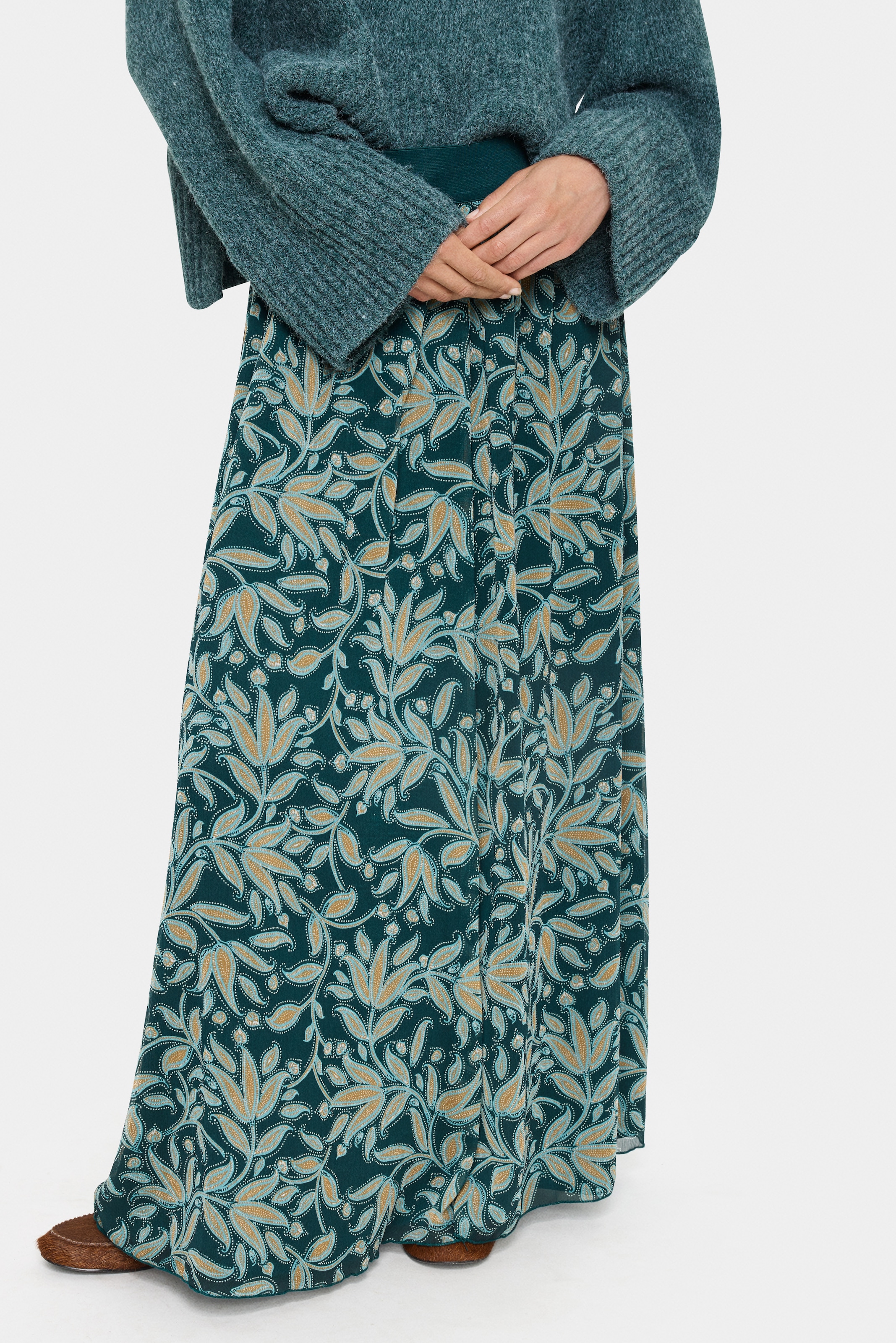 Saint Tropez Maxirock "MiljaSZ Crinkle Maxi Skirt" günstig online kaufen