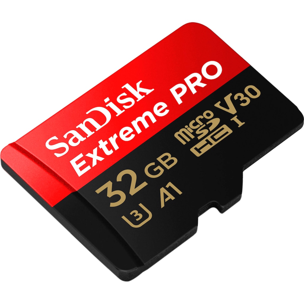 Sandisk Speicherkarte »Extreme® PRO microSDHC™ UHS-I 32 GB«, (UHS Class 3 100 MB/s Lesegeschwindigkeit)