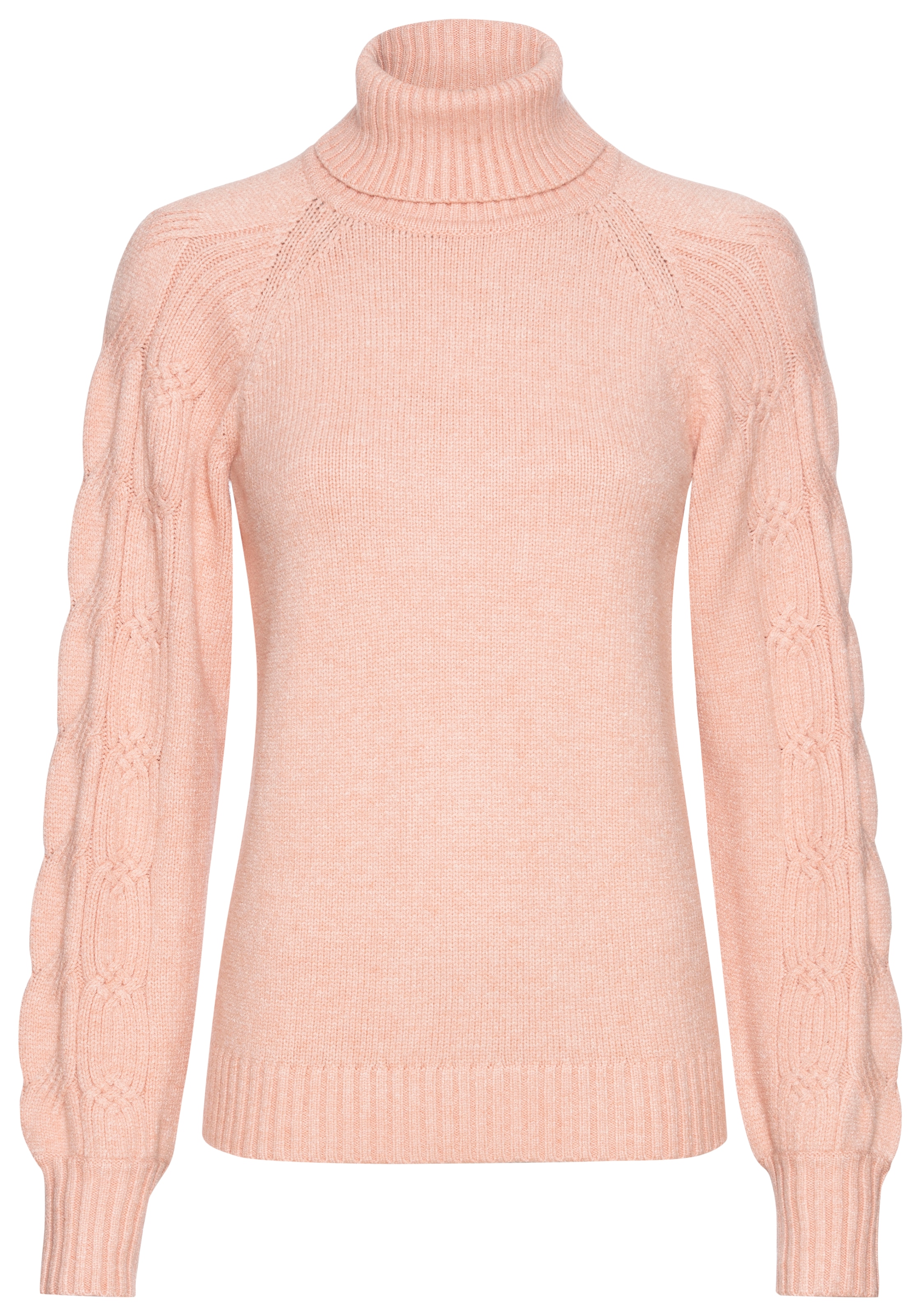 Laura Scott Ajourpullover, mit Rollkragen