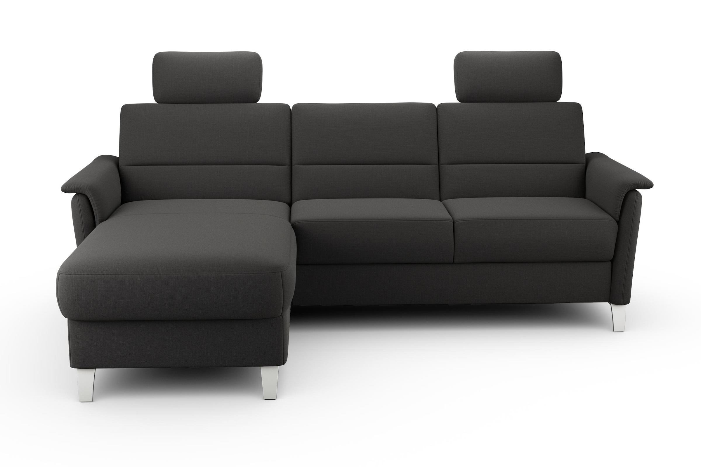 sit&more Ecksofa "Palmera L-Form, B: 244 cm" optional Schlaffunktion & Bettkasten, Federkern