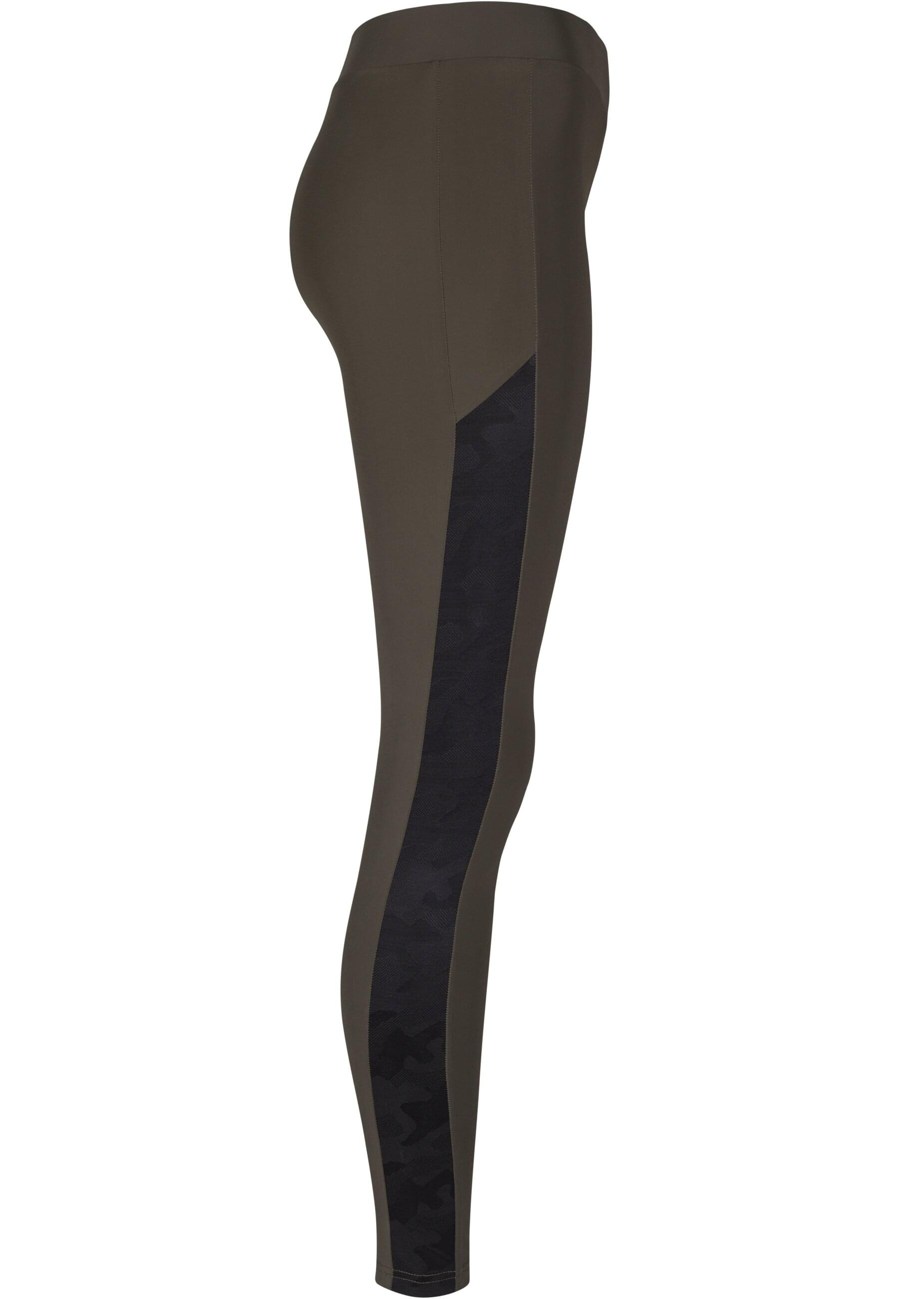 URBAN CLASSICS Leggings »Urban Classics Damen Ladies Jacquard Camo Striped Leggings«, (1 tlg.)